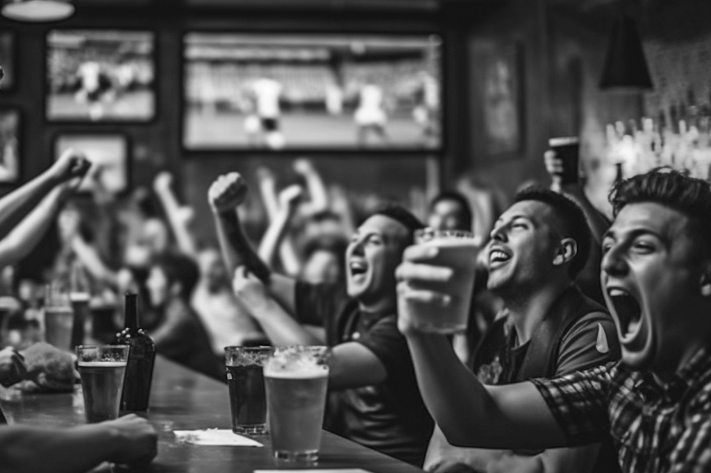Fans und Live-Sport in der Munchy Sports BarLive-Sport in der Munchy Sports Bar: Fußball, NFL, F1, Tennis und mehr – auf sieben Bildschirmen in bester Qualität.