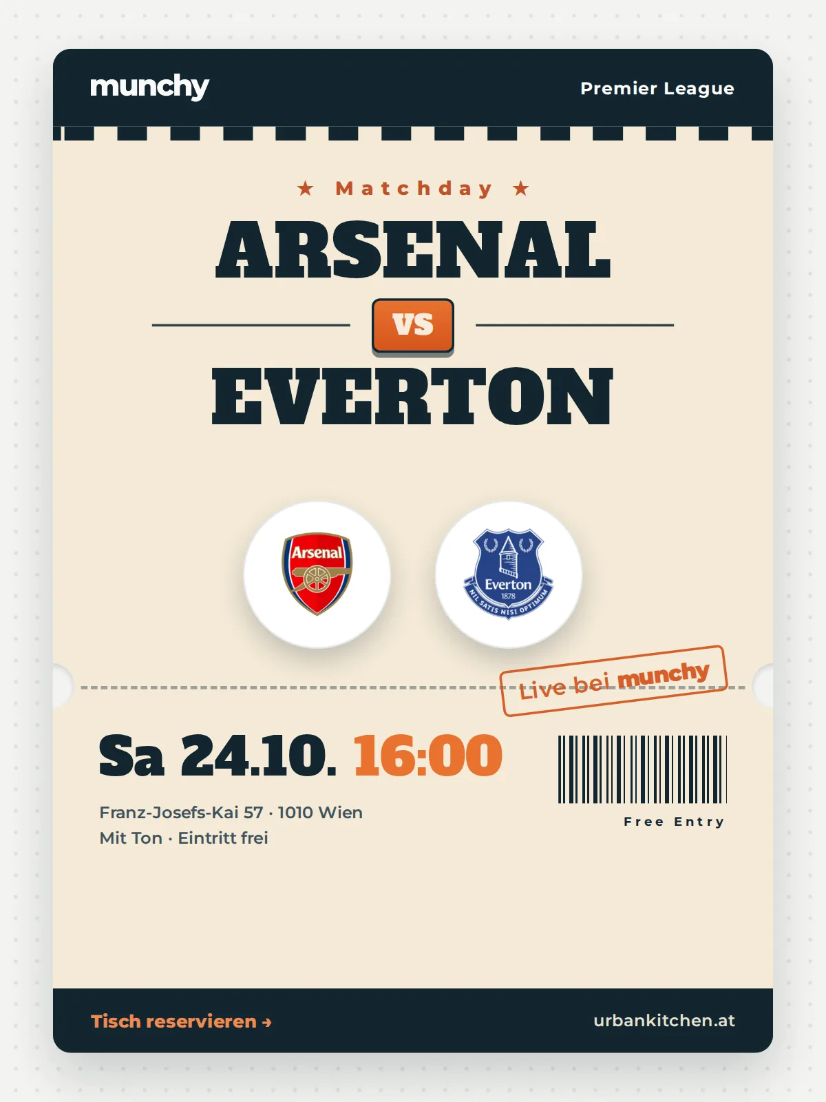 Event poster Arsenal &ndash; Everton