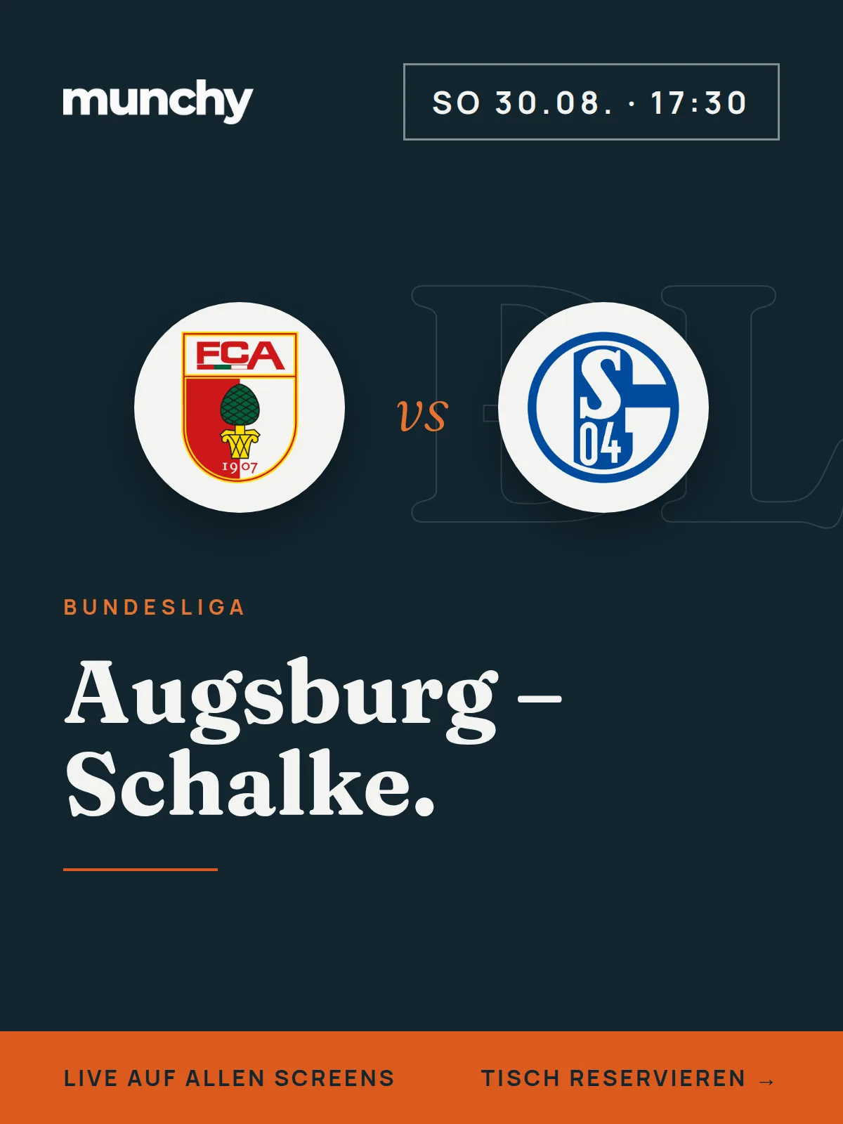 Eventposter Augsburg  Schalke
