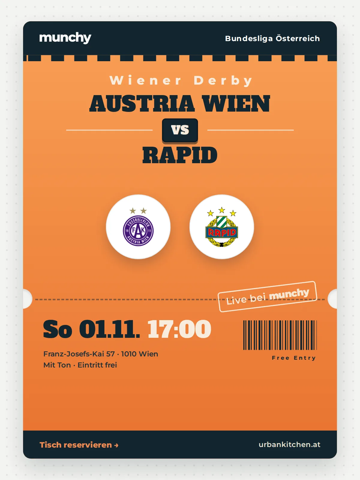 Event poster Austria Wien &ndash; Rapid