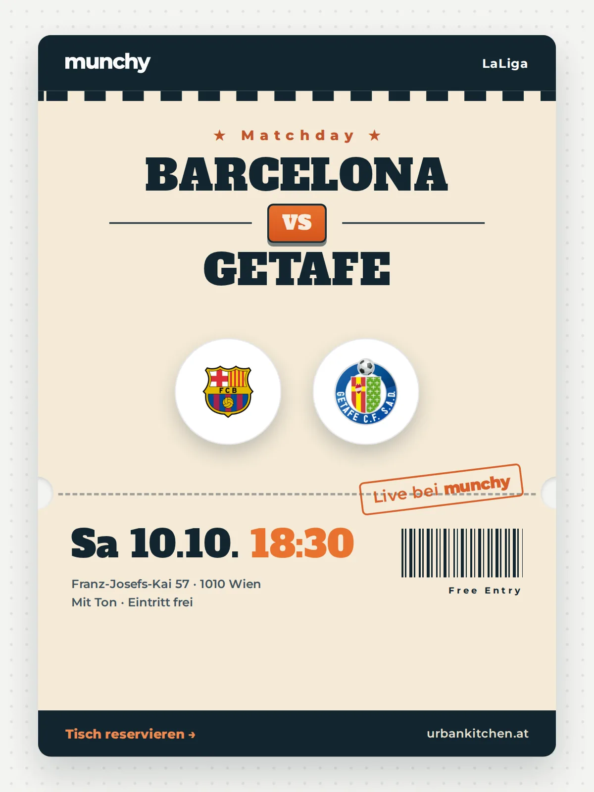 Event poster Barcelona &ndash; Getafe