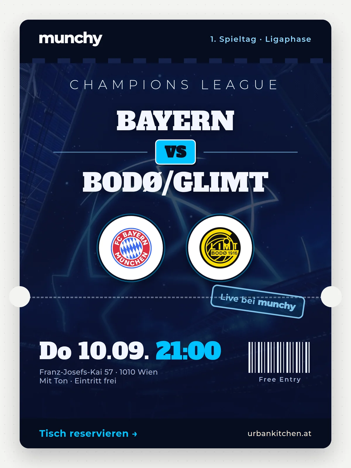 Eventposter Bayern &ndash; Bod&oslash;/Glimt