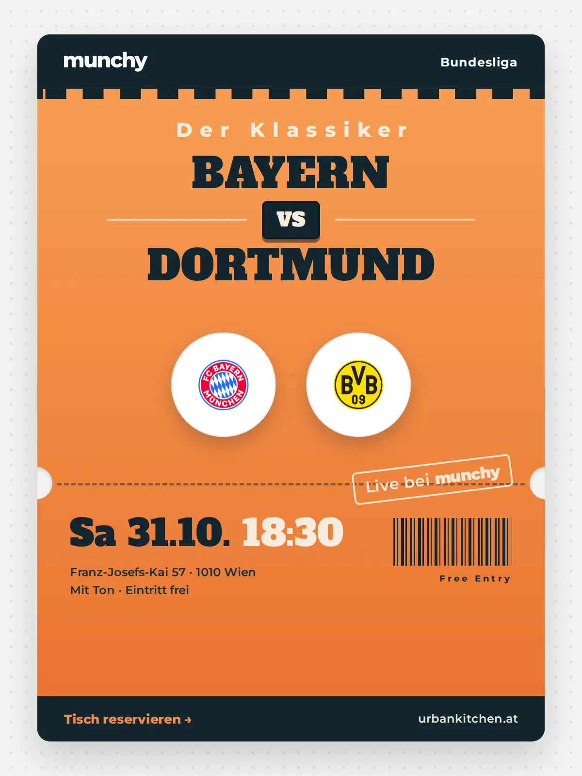 Event poster Bayern &ndash; Dortmund