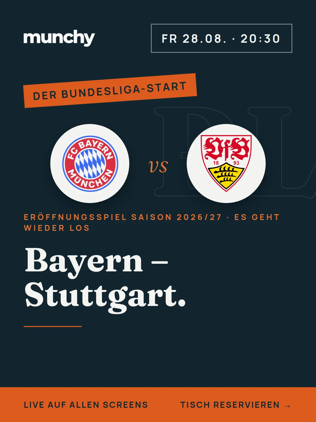 Eventposter Bayern  Stuttgart