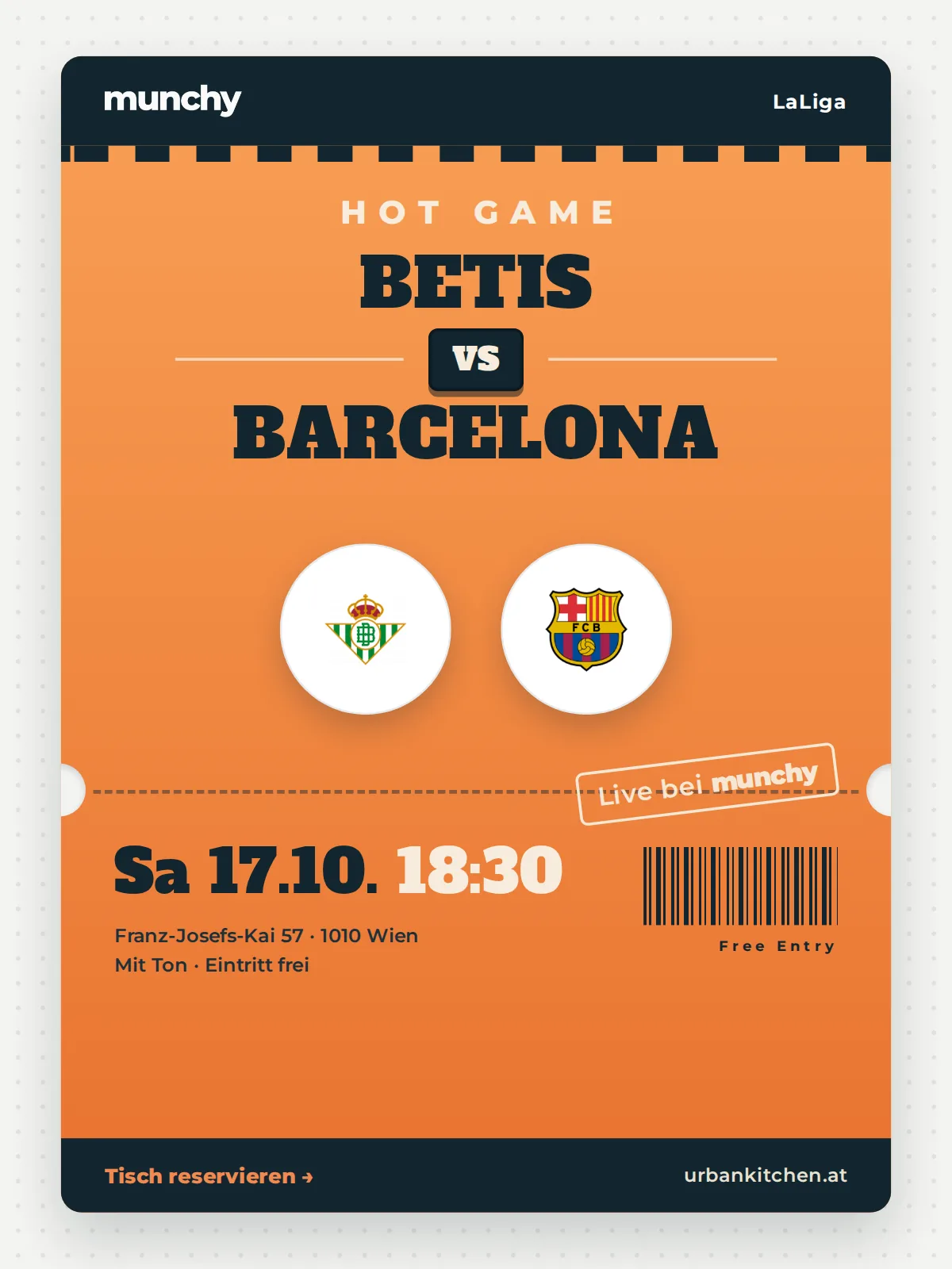 Event poster Betis &ndash; Barcelona