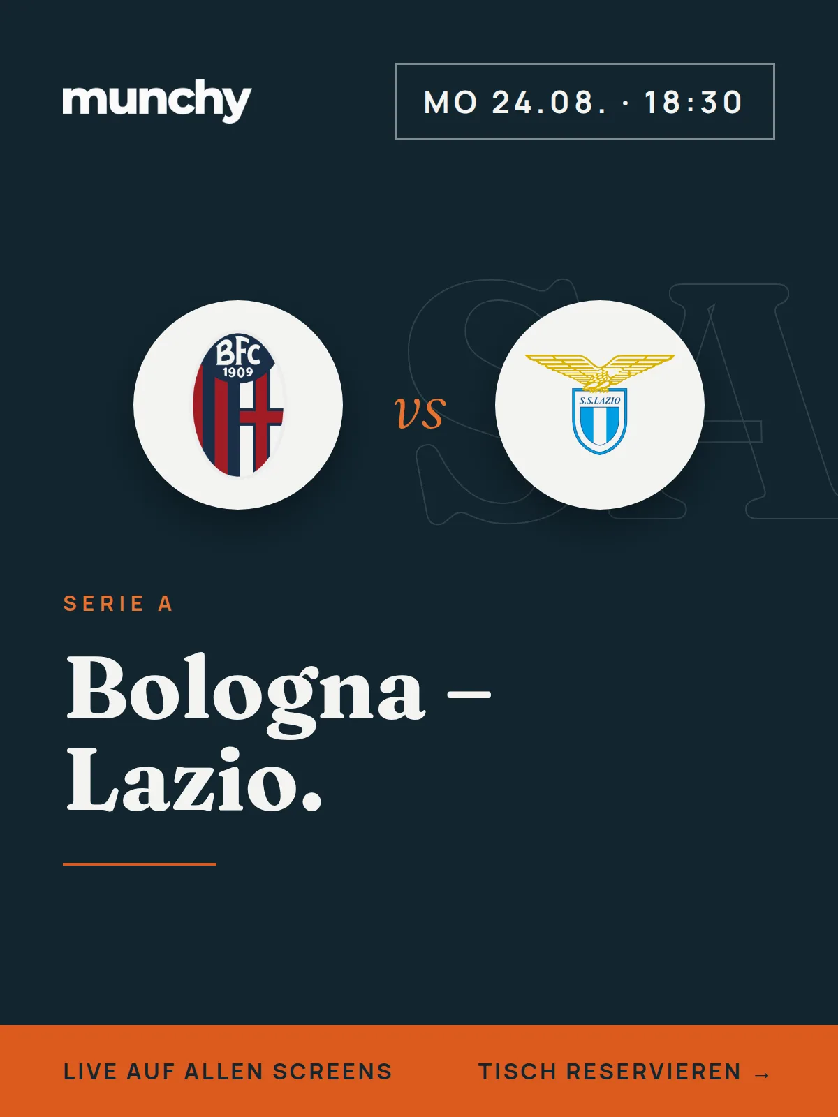 Eventposter Bologna  Lazio