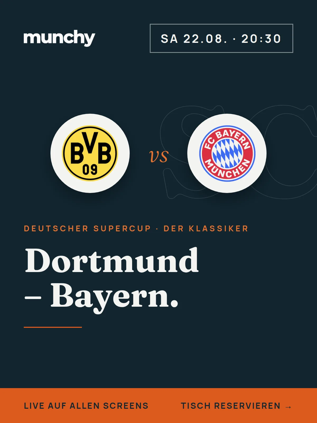 Eventposter Dortmund gegen Bayern