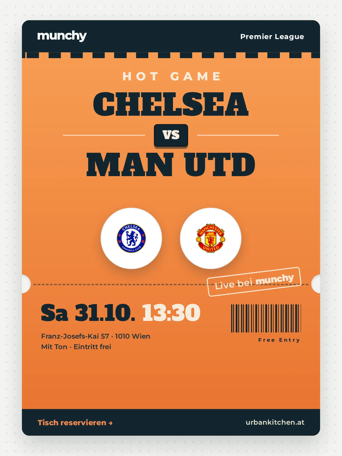 Event poster Chelsea &ndash; Man Utd