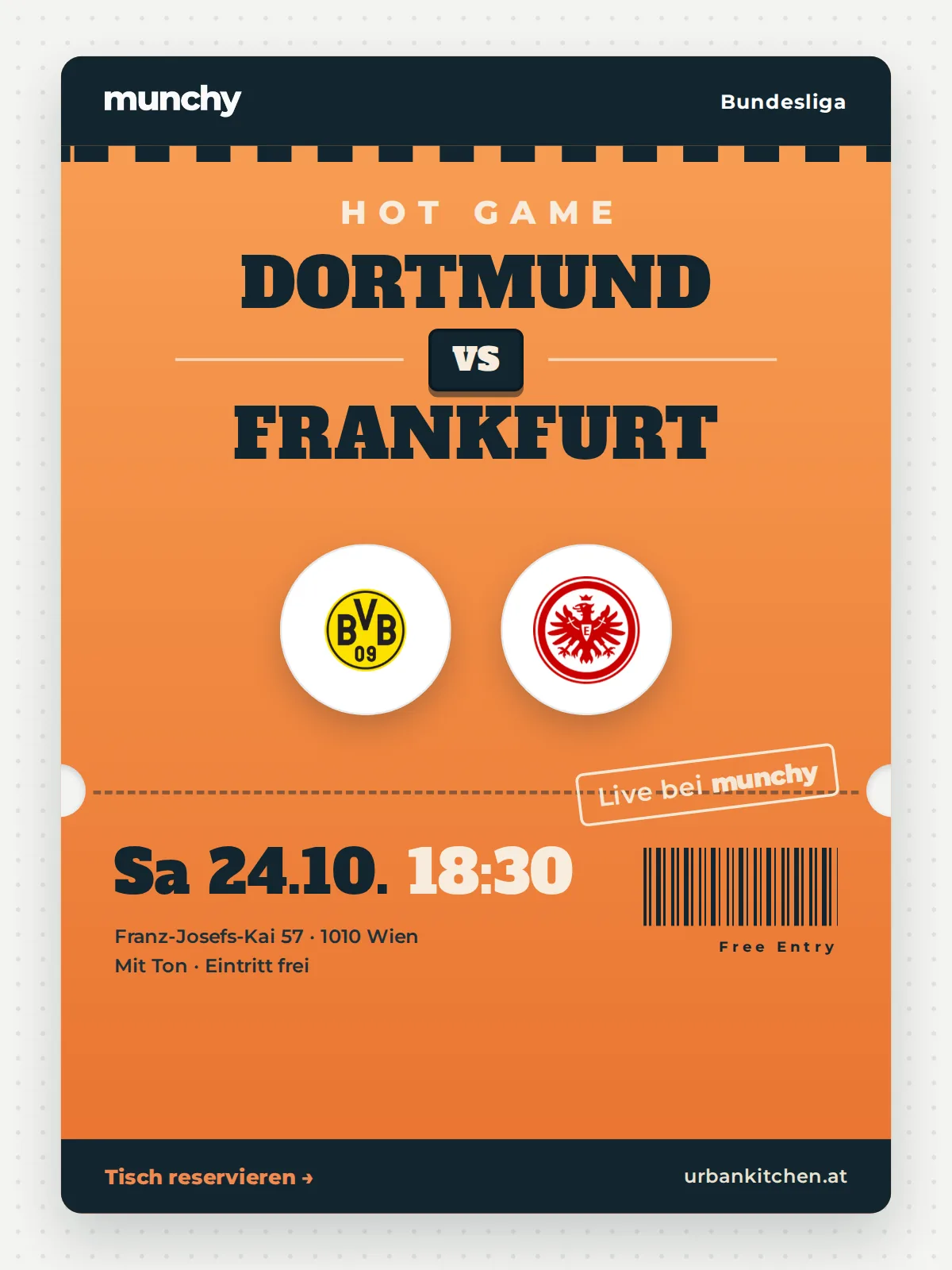 Event poster Dortmund &ndash; Frankfurt