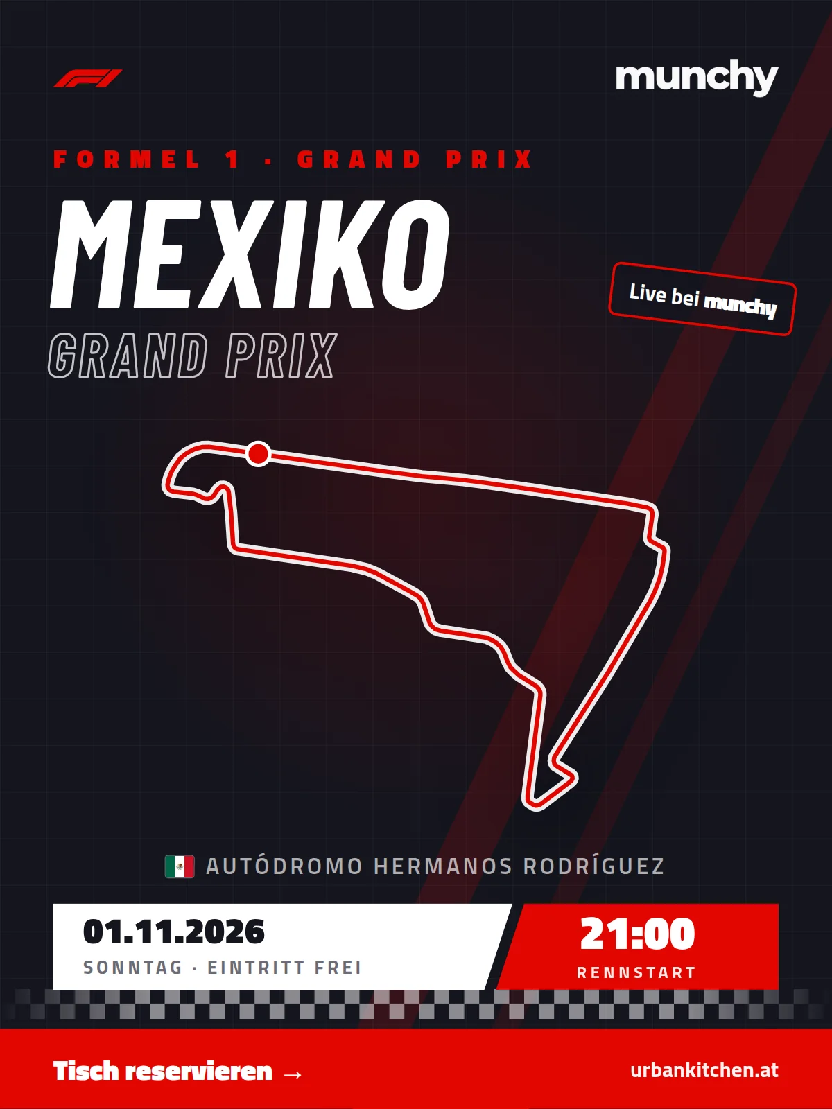 Formel 1 Mexiko GP &ndash; live im Munchy