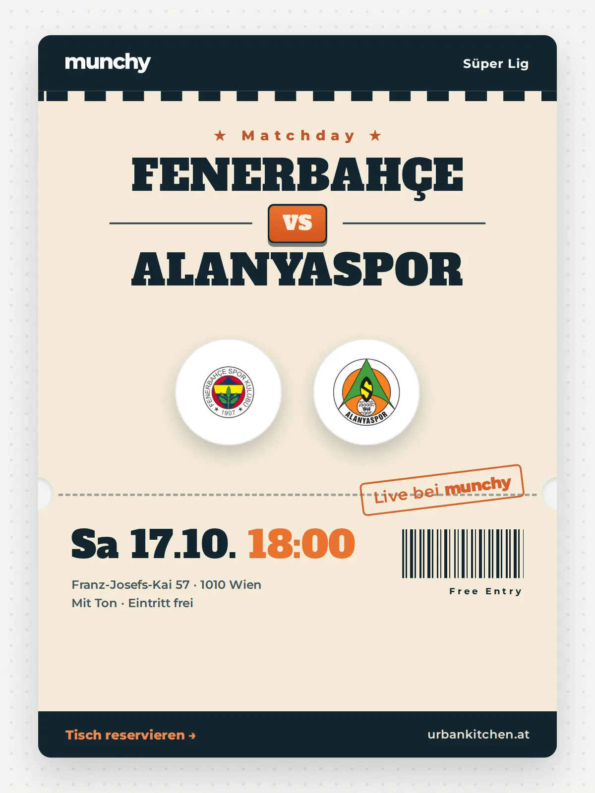 Event poster Fenerbah&ccedil;e &ndash; Alanyaspor