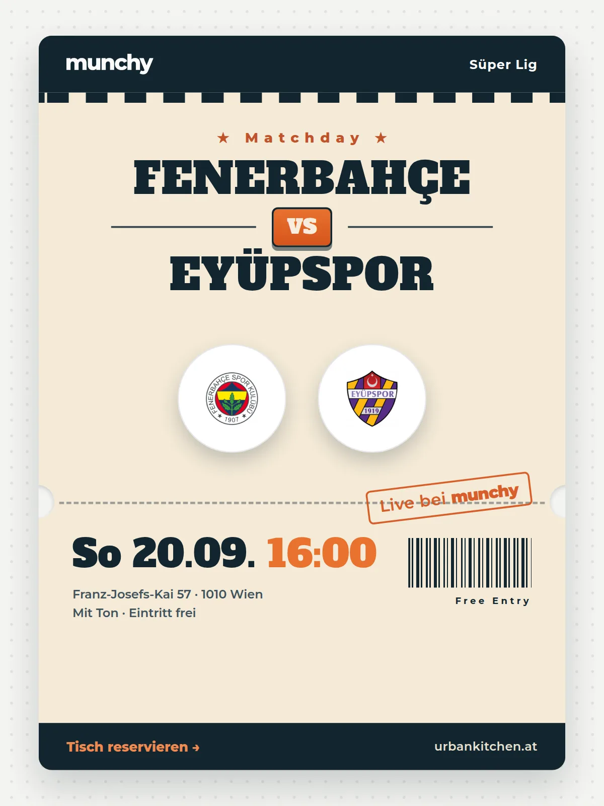 Eventposter Fenerbah&ccedil;e &ndash; Ey&uuml;pspor