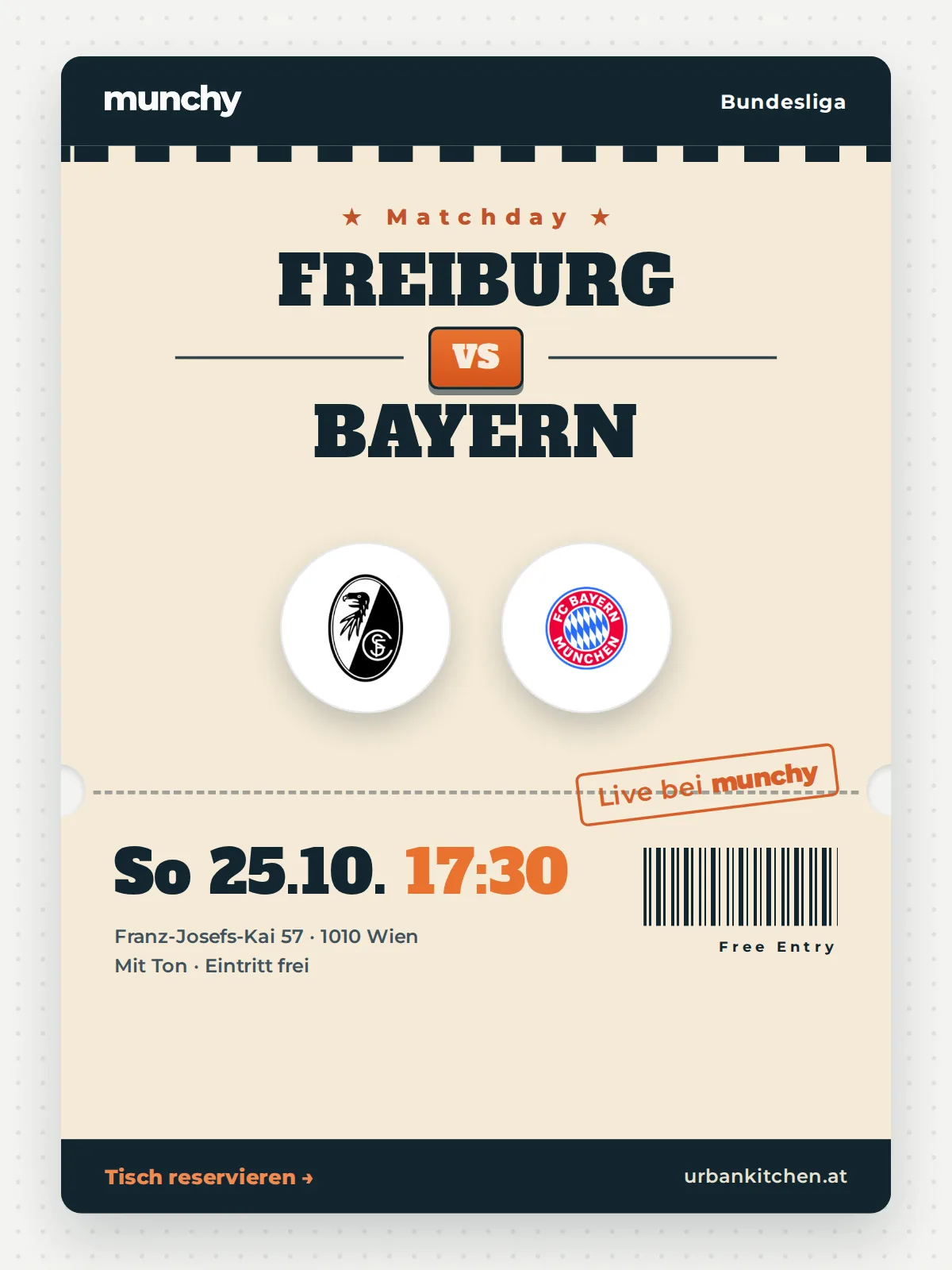 Event poster Freiburg &ndash; Bayern