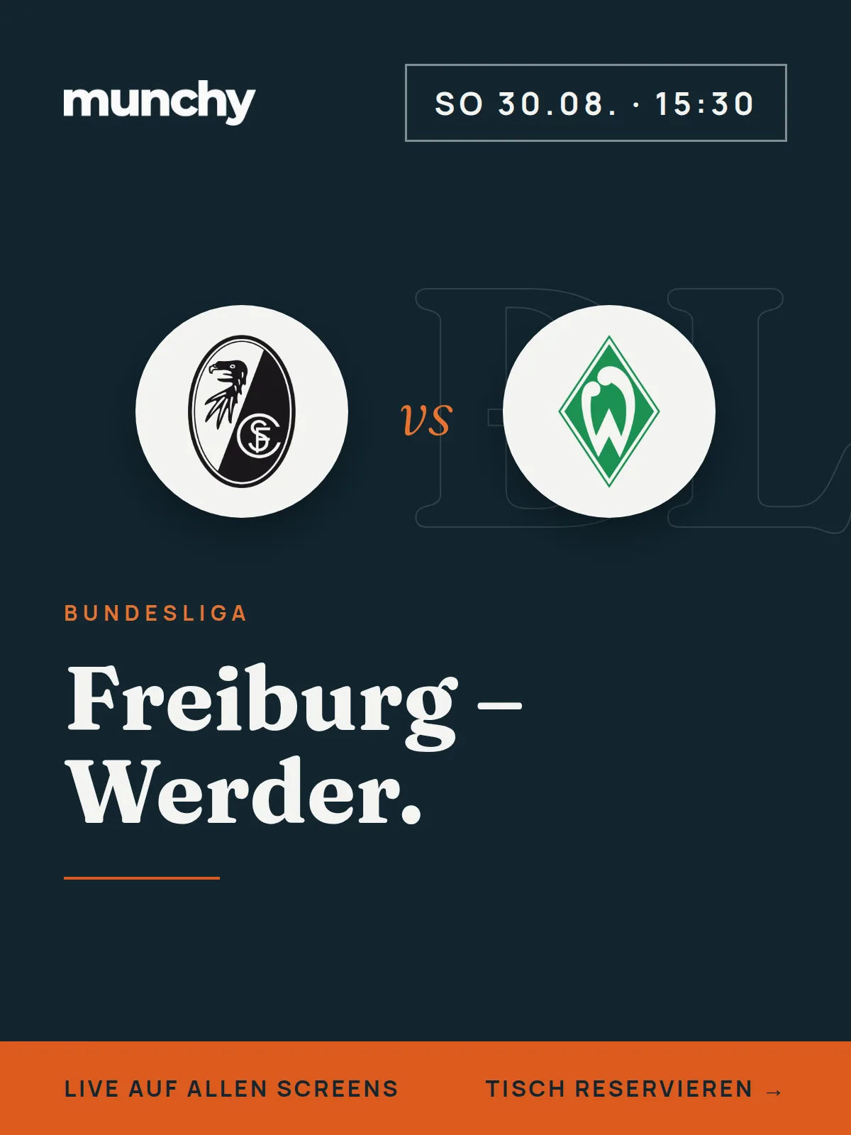 Eventposter Freiburg  Werder Bremen
