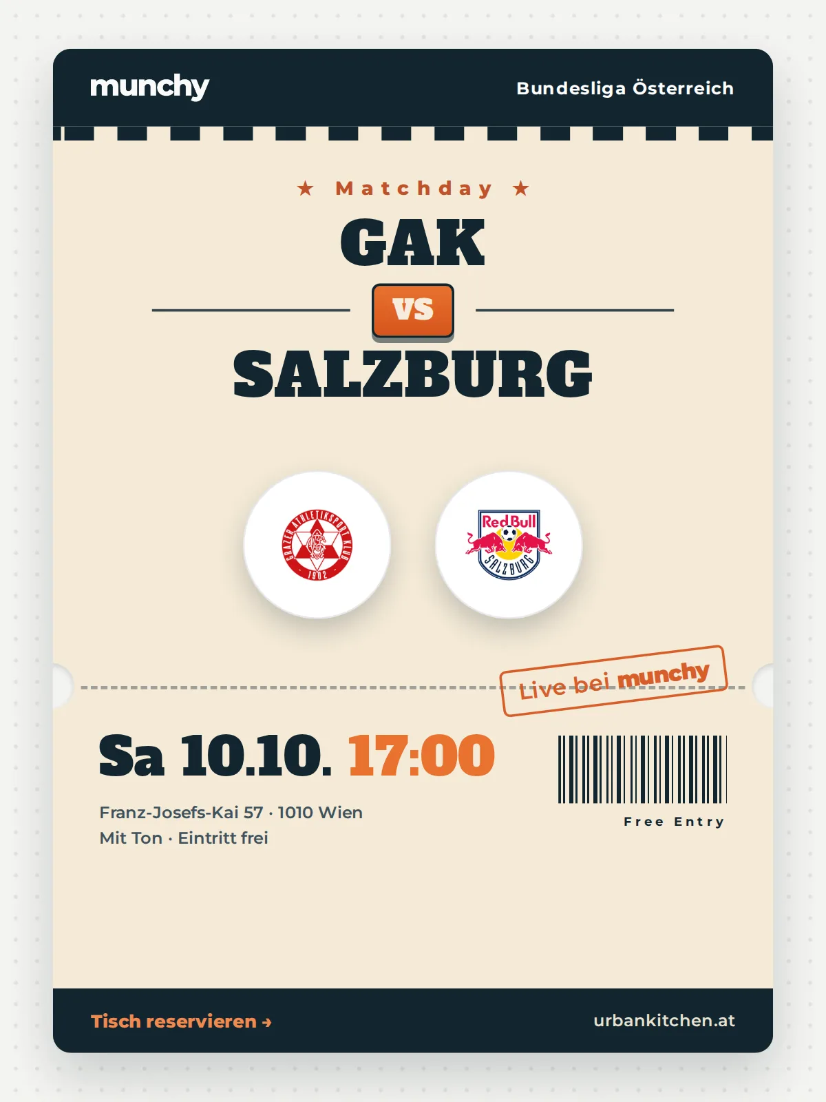 Event poster GAK &ndash; Salzburg