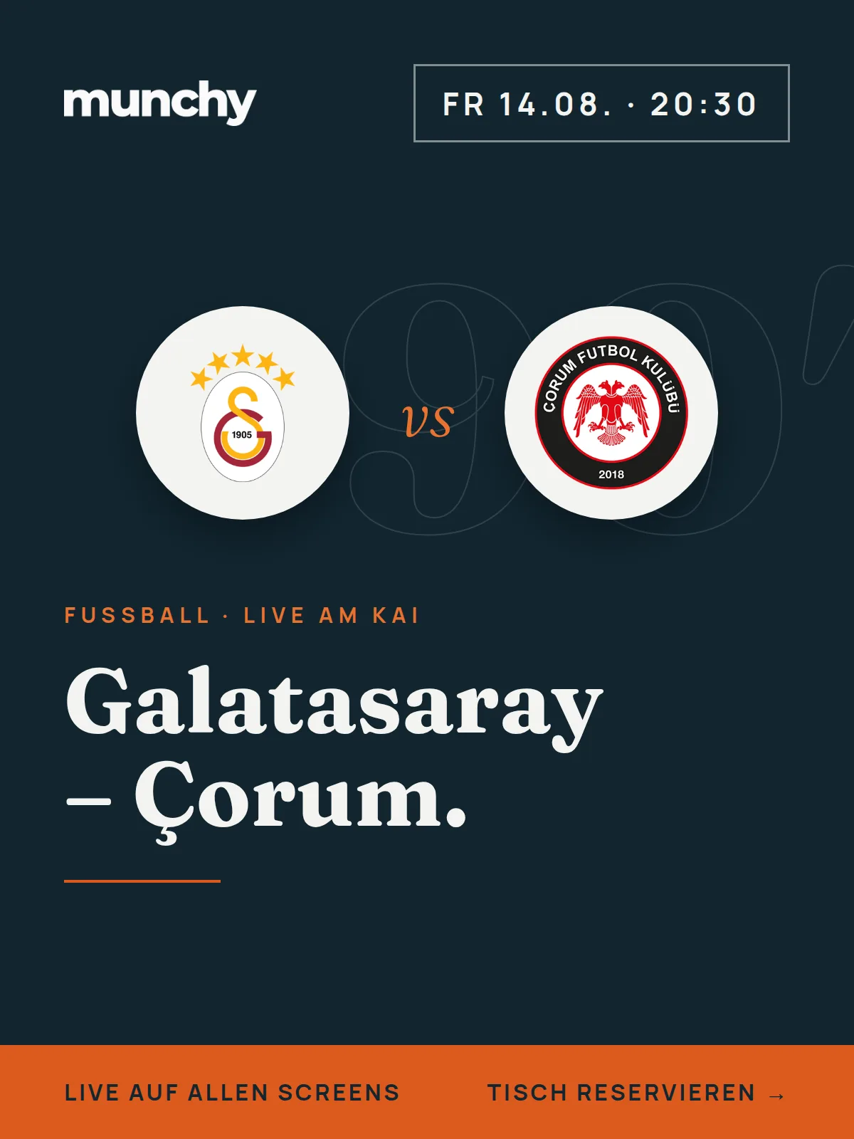 Eventposter Galatasaray gegen Corum