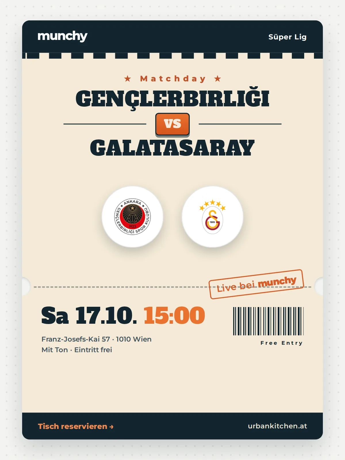 Event poster Gen&ccedil;lerbirliği &ndash; Galatasaray
