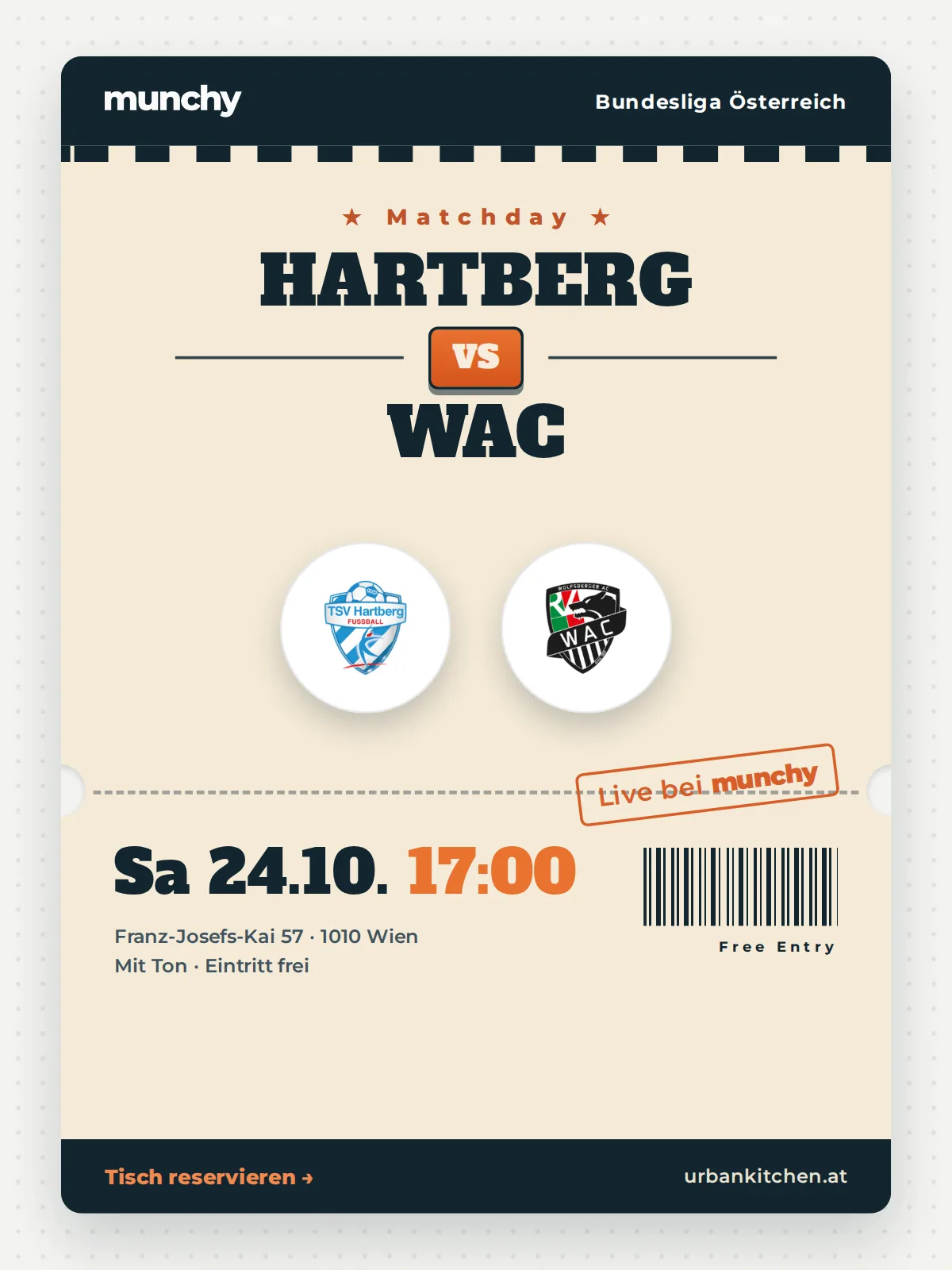 Event poster Hartberg &ndash; WAC