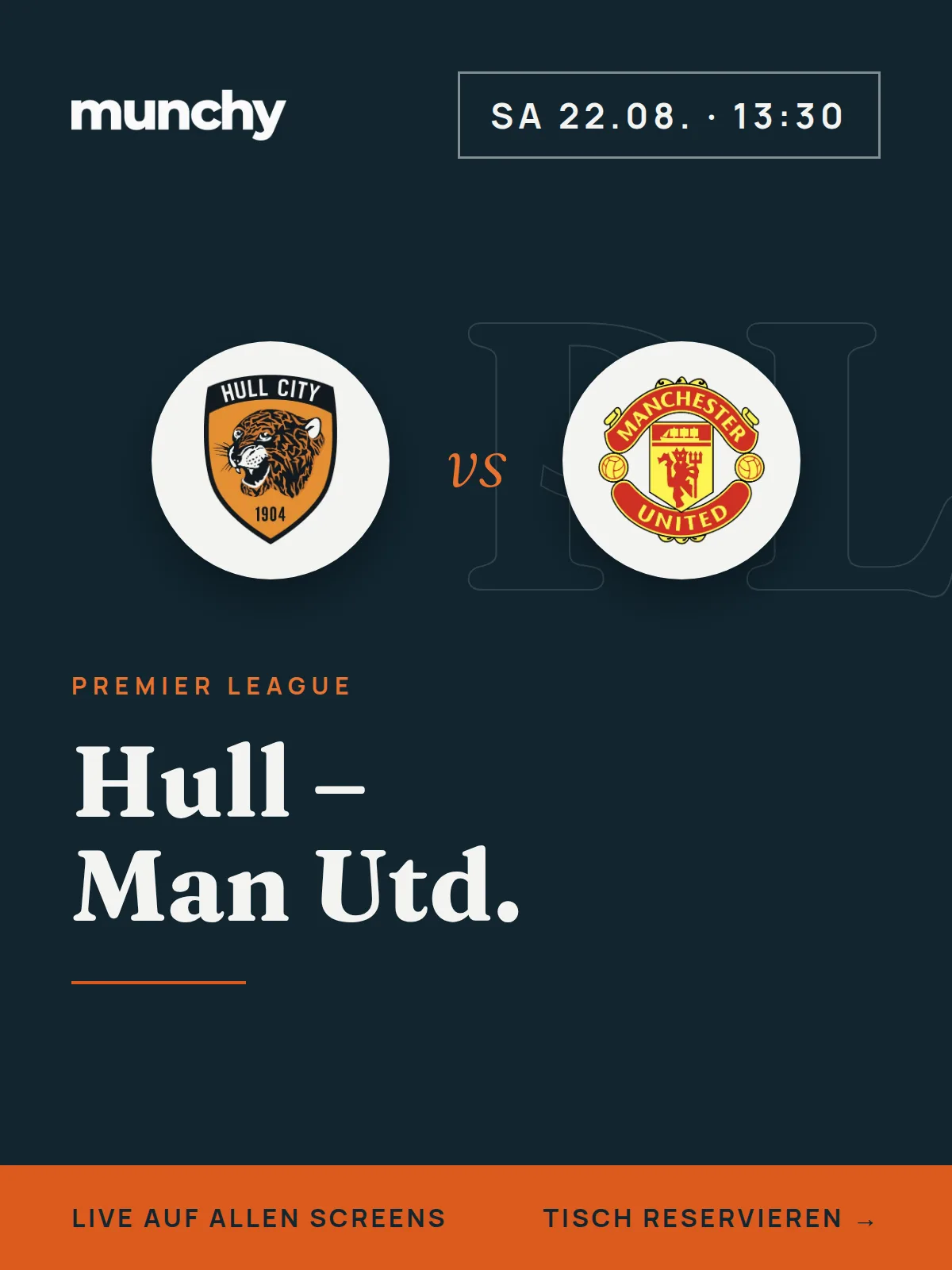 Eventposter Hull gegen Man Utd