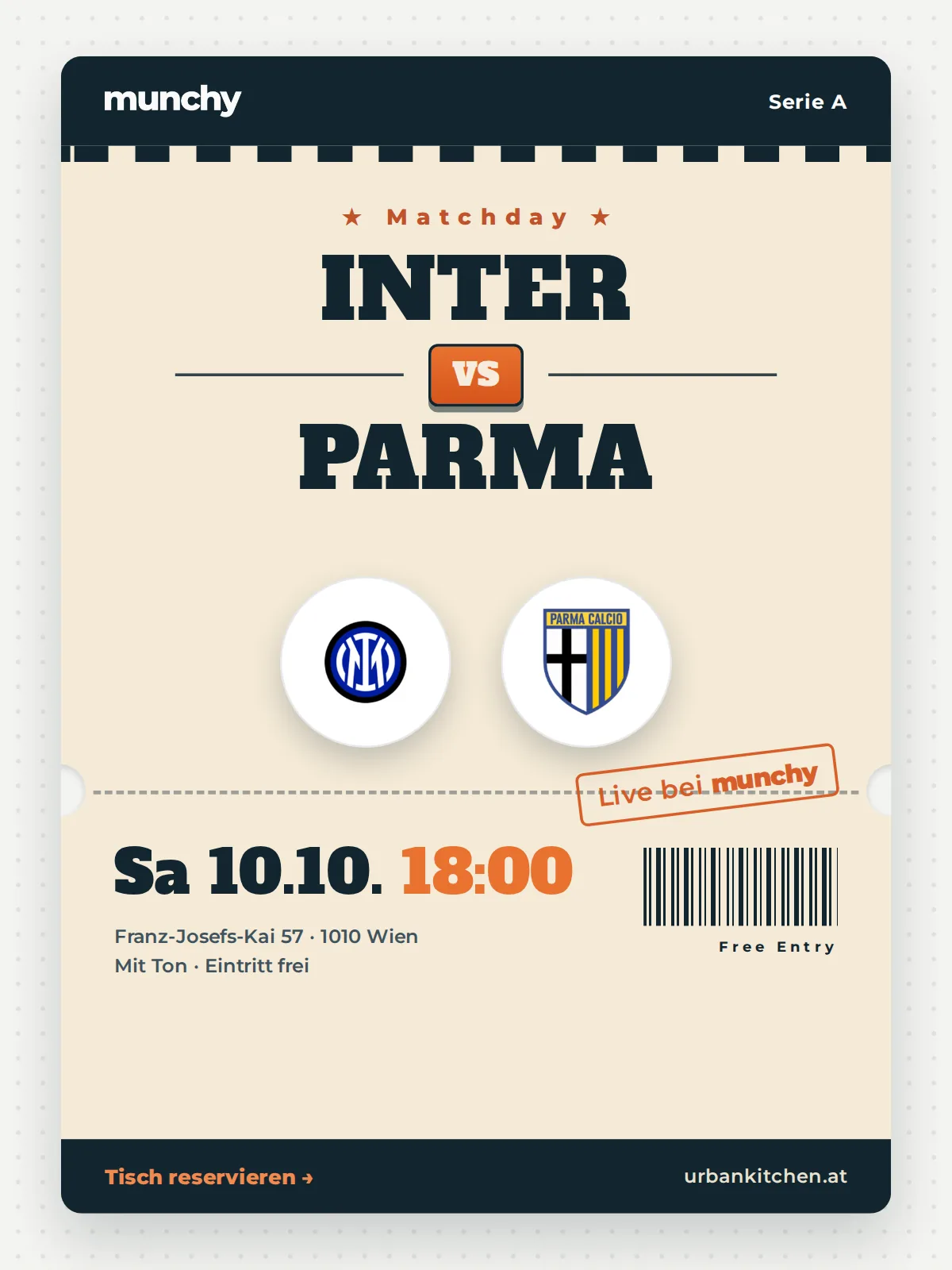 Event poster Inter &ndash; Parma