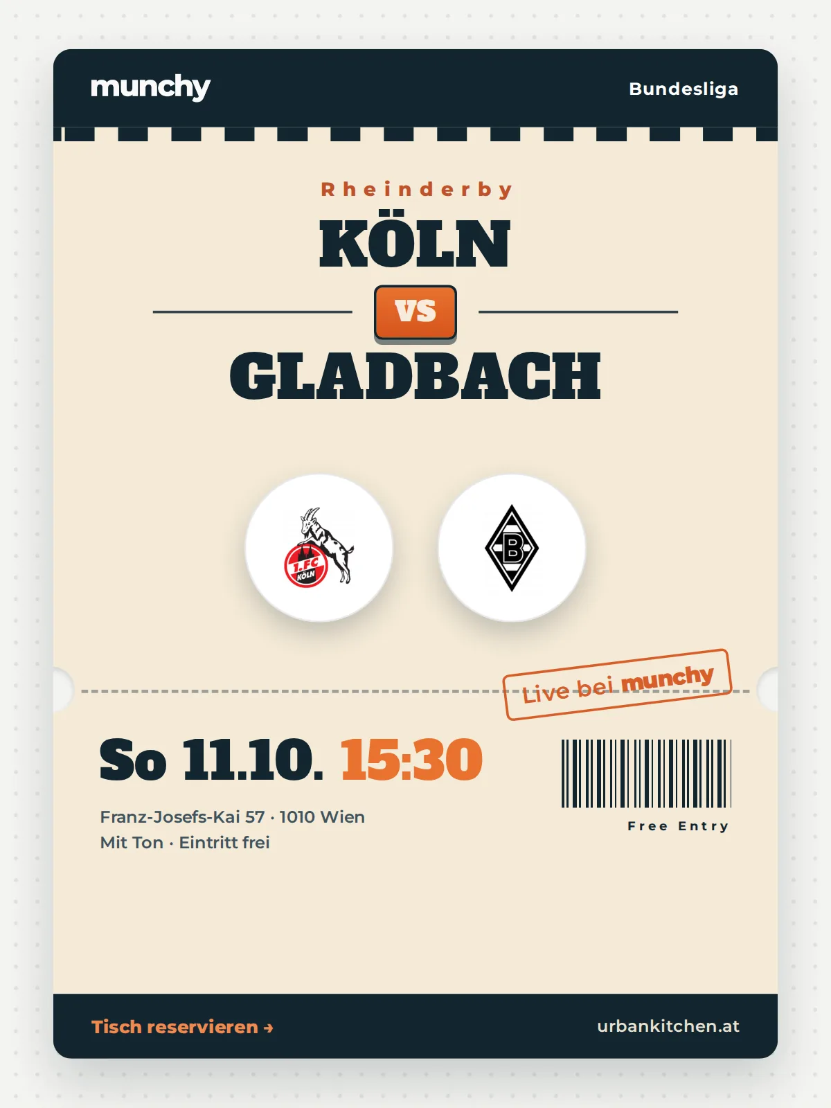 Event poster K&ouml;ln &ndash; Gladbach