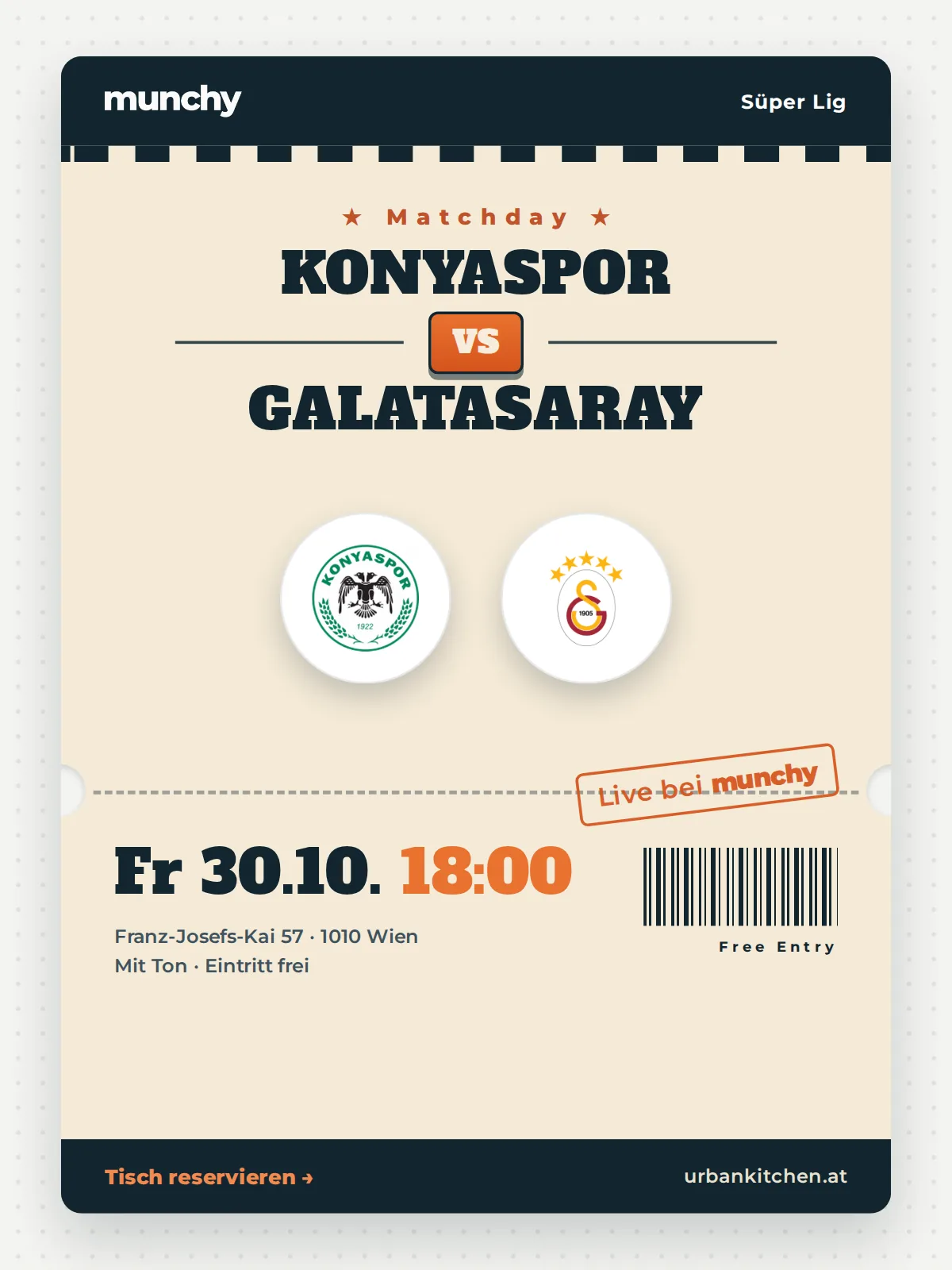Event poster Konyaspor &ndash; Galatasaray