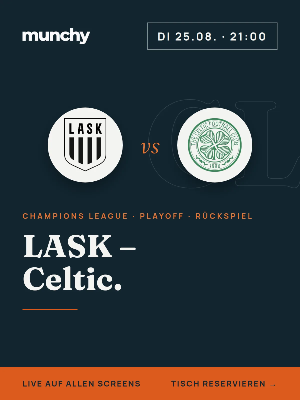 Eventposter LASK  Celtic