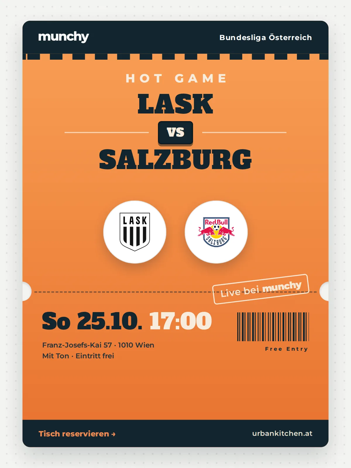 Event poster LASK &ndash; Salzburg