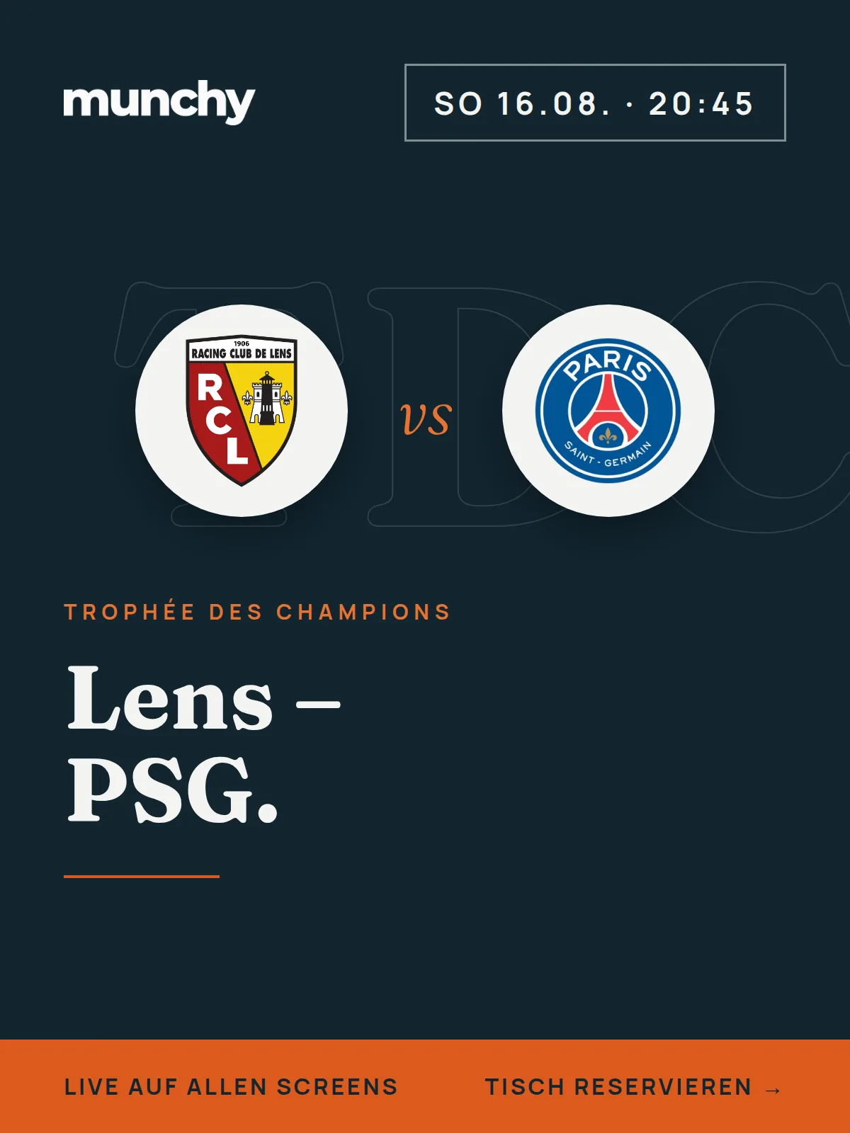 Eventposter Lens gegen PSG