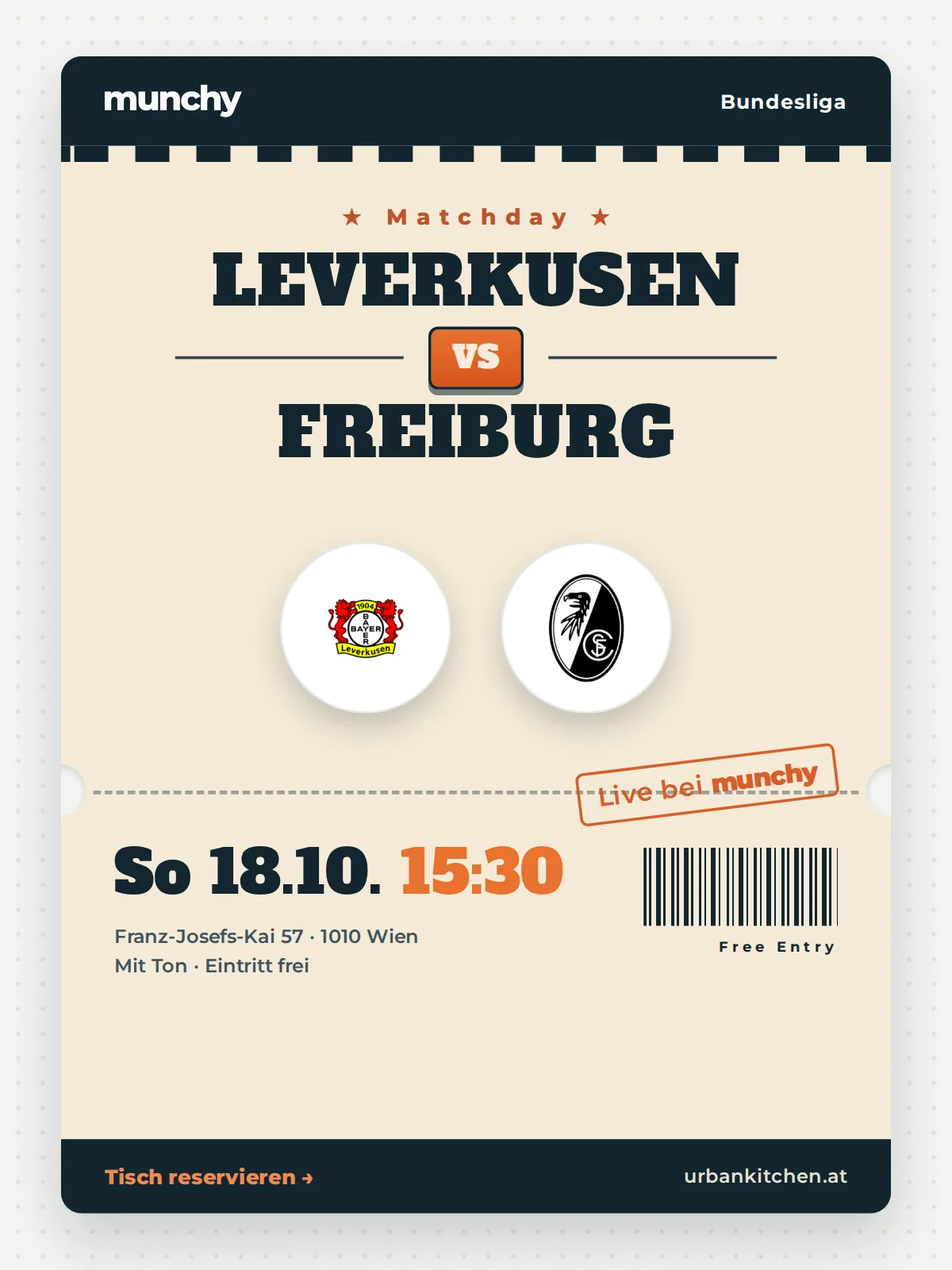 Event poster Leverkusen &ndash; Freiburg