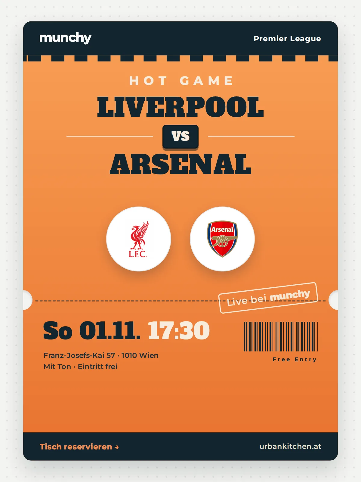 Event poster Liverpool &ndash; Arsenal