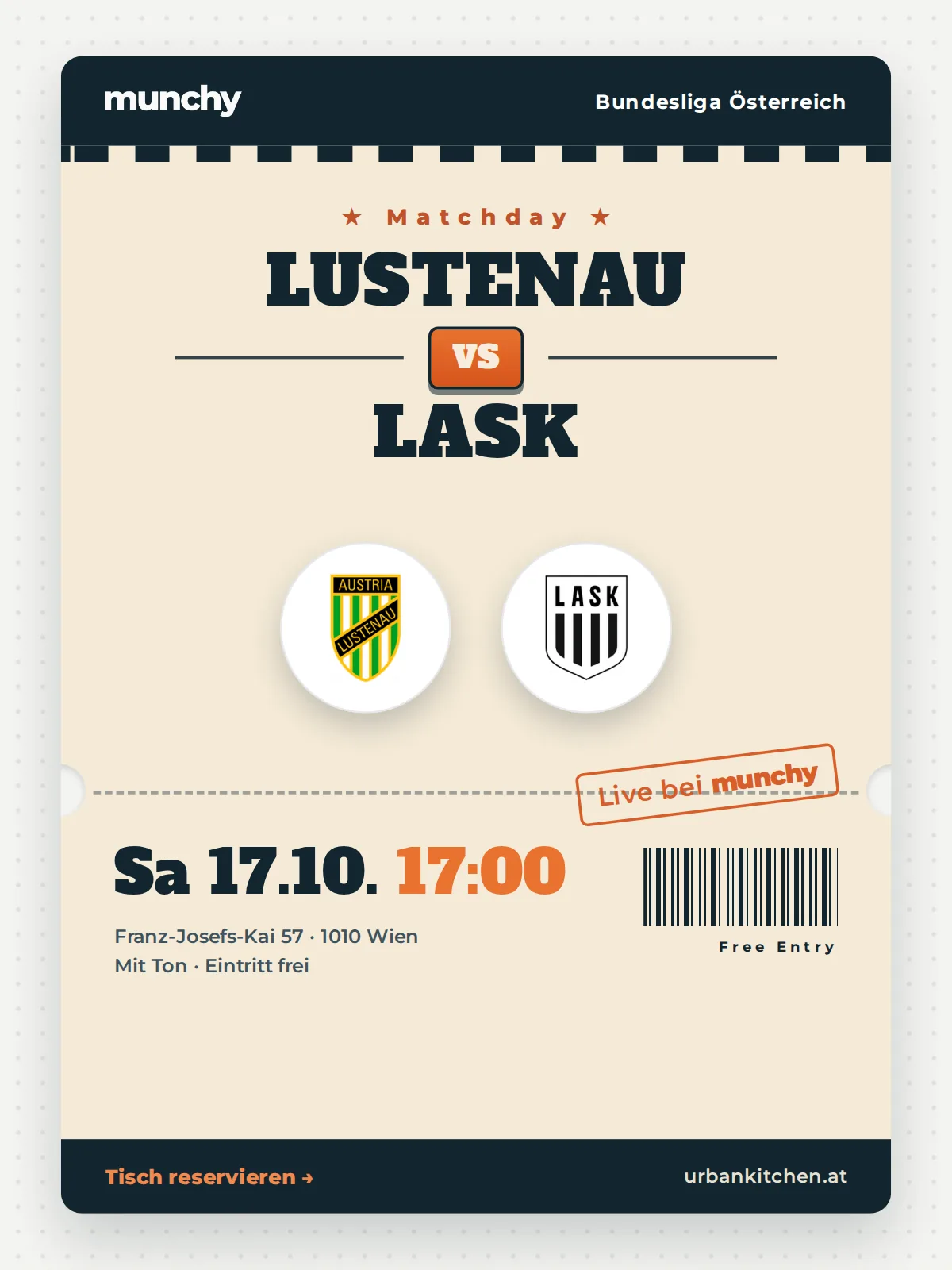 Event poster Lustenau &ndash; LASK