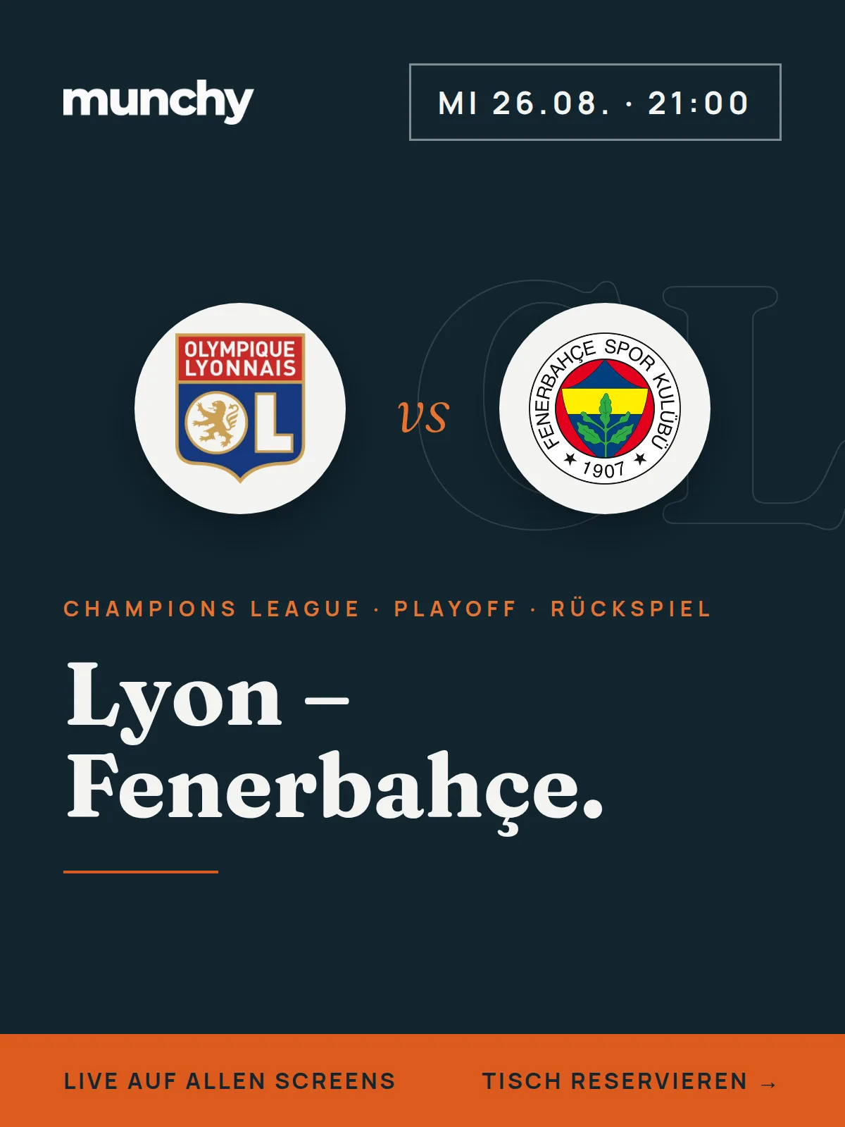 Eventposter Lyon  Fenerbahe