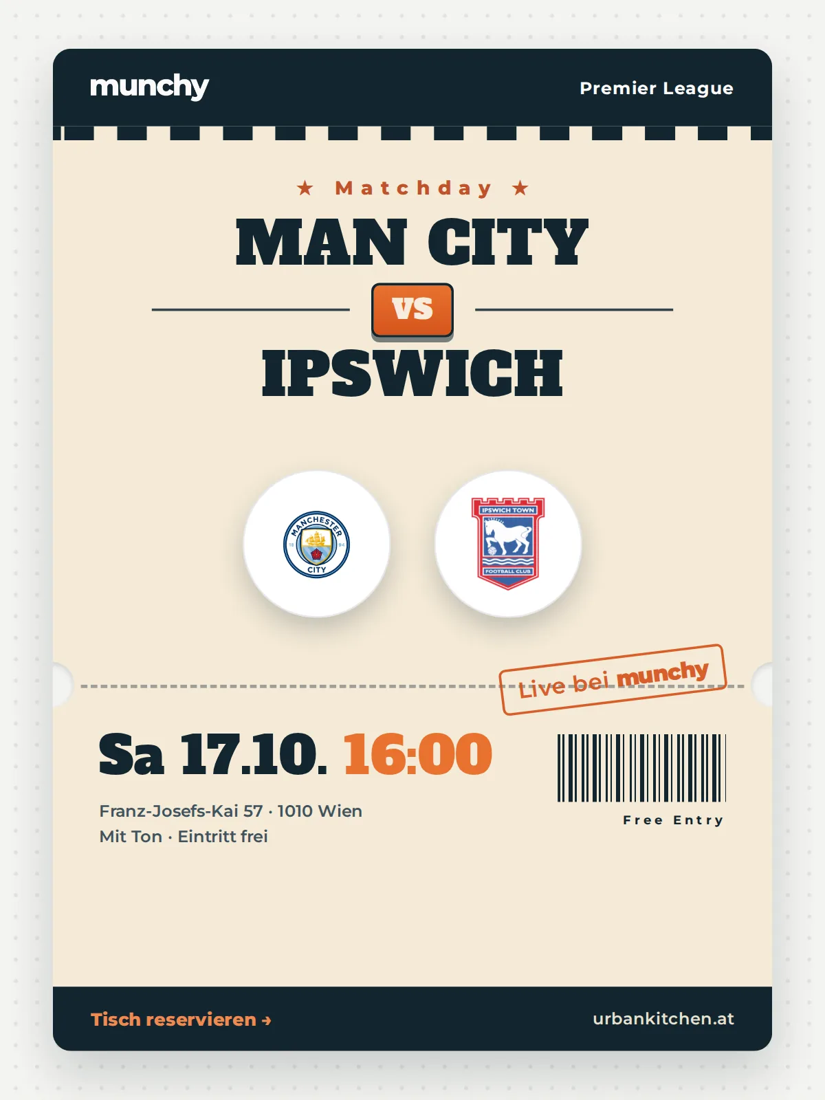 Event poster Man City &ndash; Ipswich