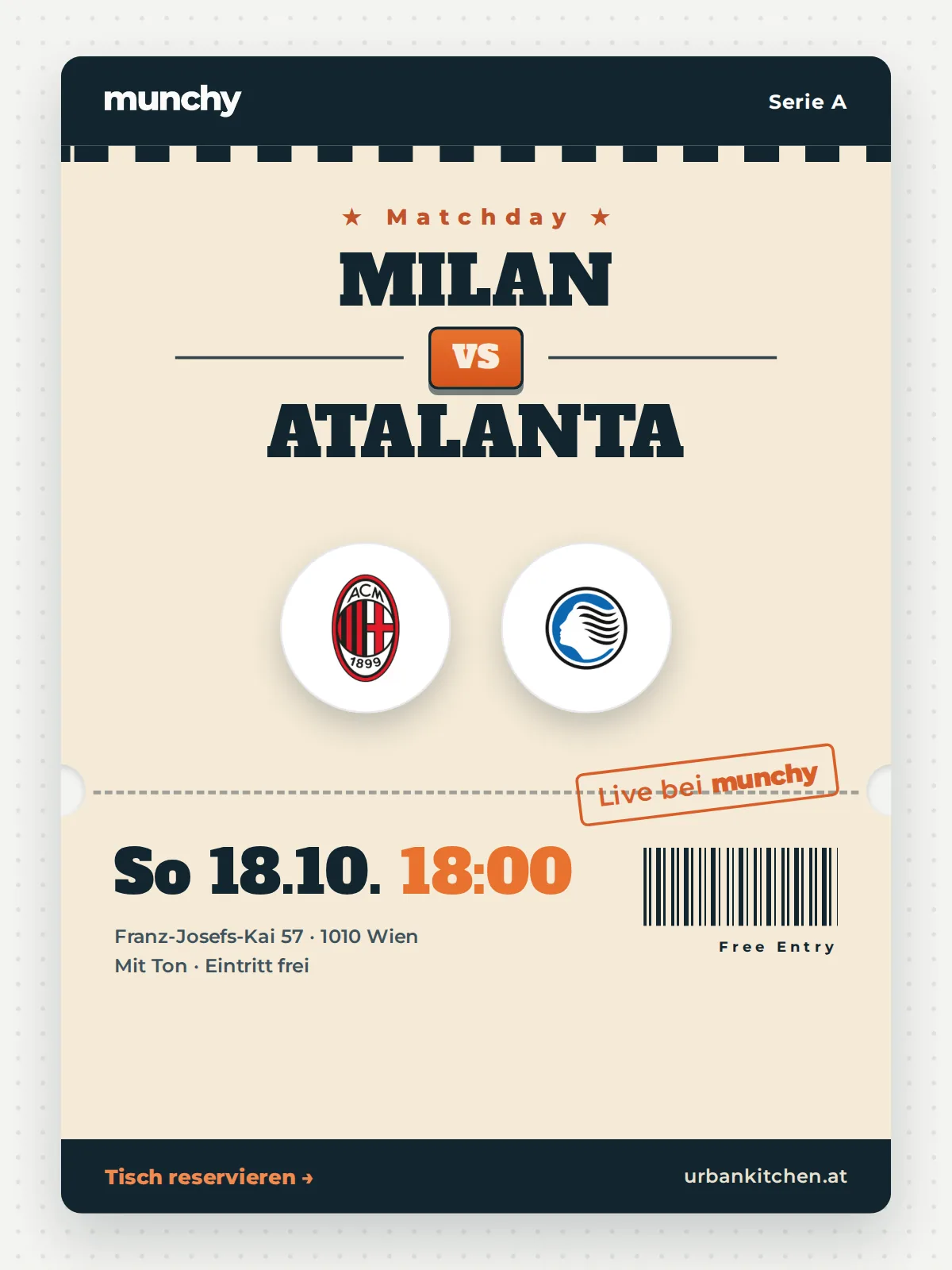 Event poster Milan &ndash; Atalanta