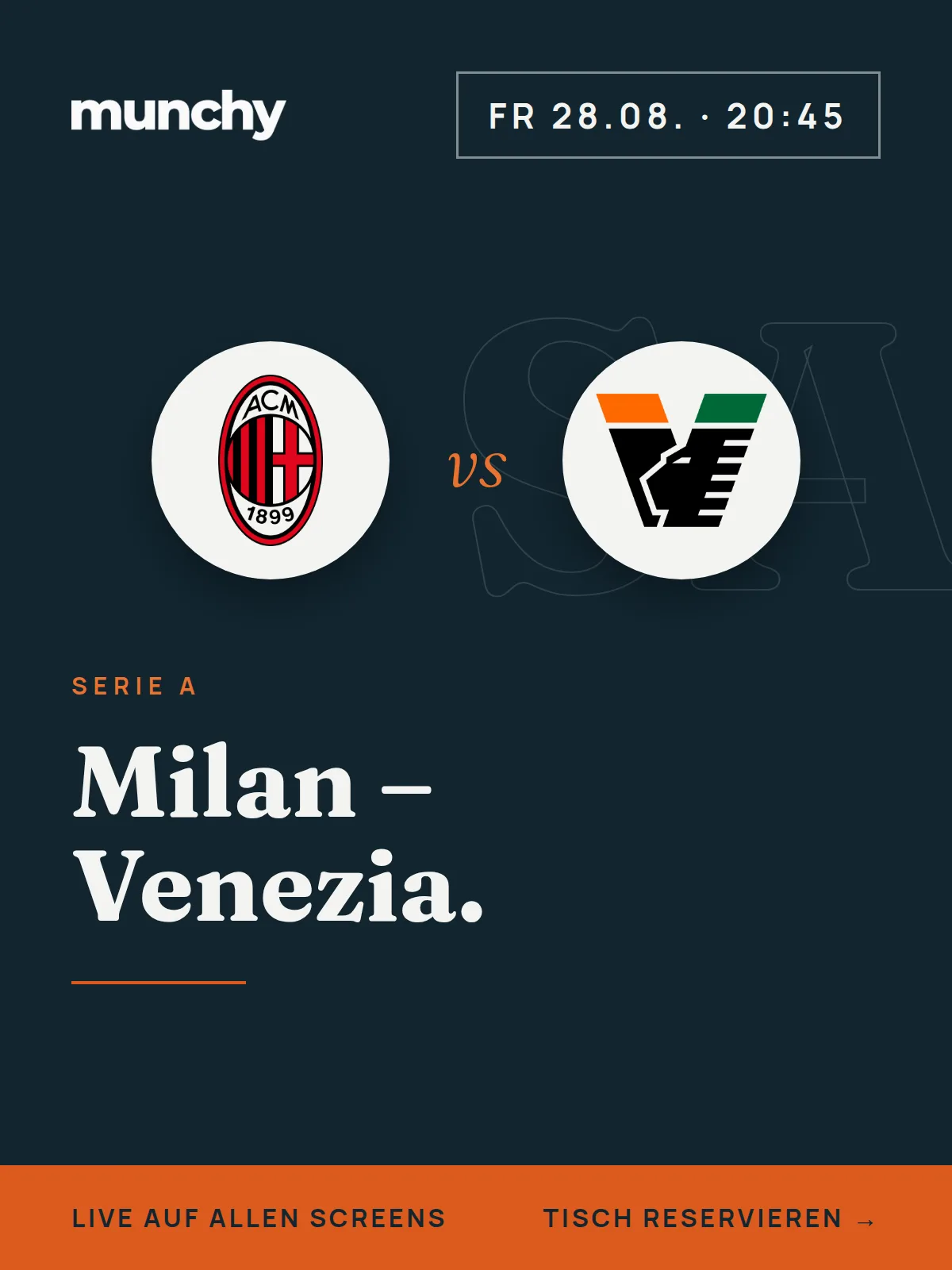 Eventposter AC Milan  Venezia