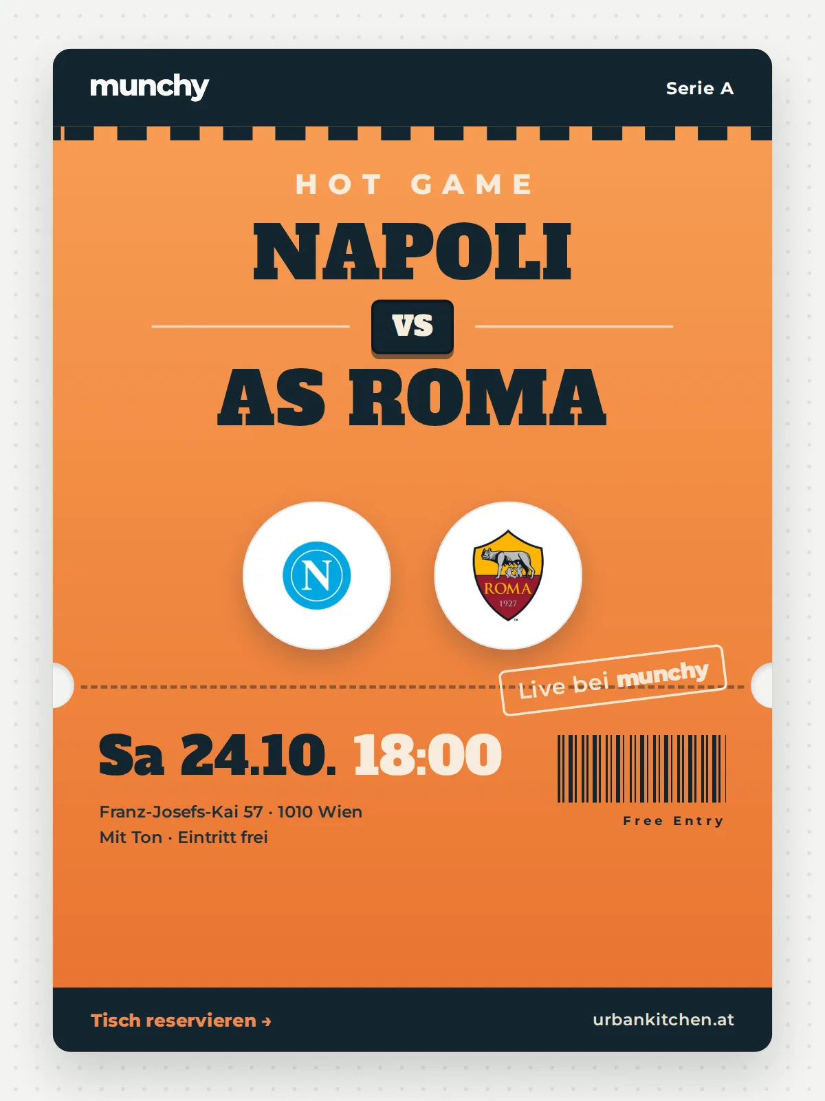 Event poster Napoli &ndash; AS Roma
