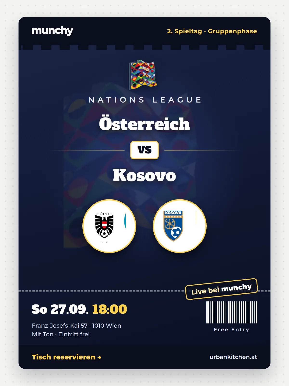 Eventposter &Ouml;sterreich &ndash; Kosovo