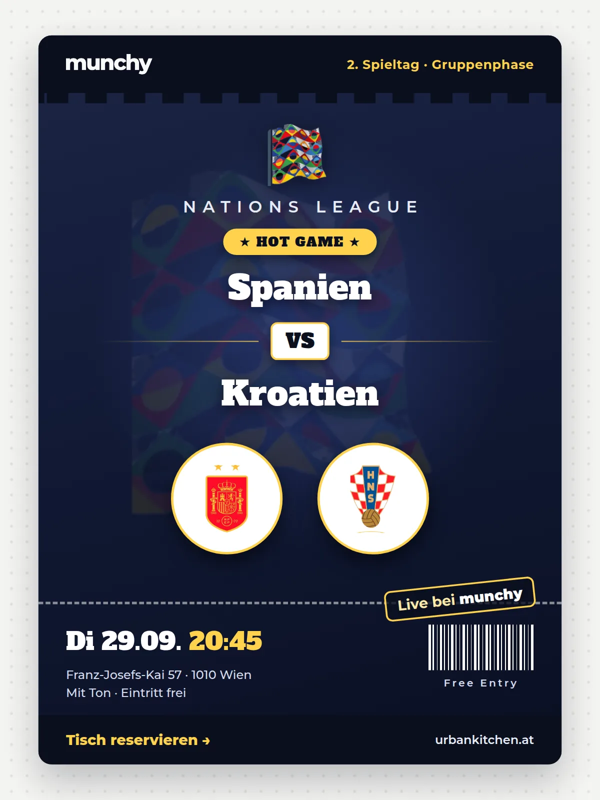 Eventposter Spanien &ndash; Kroatien