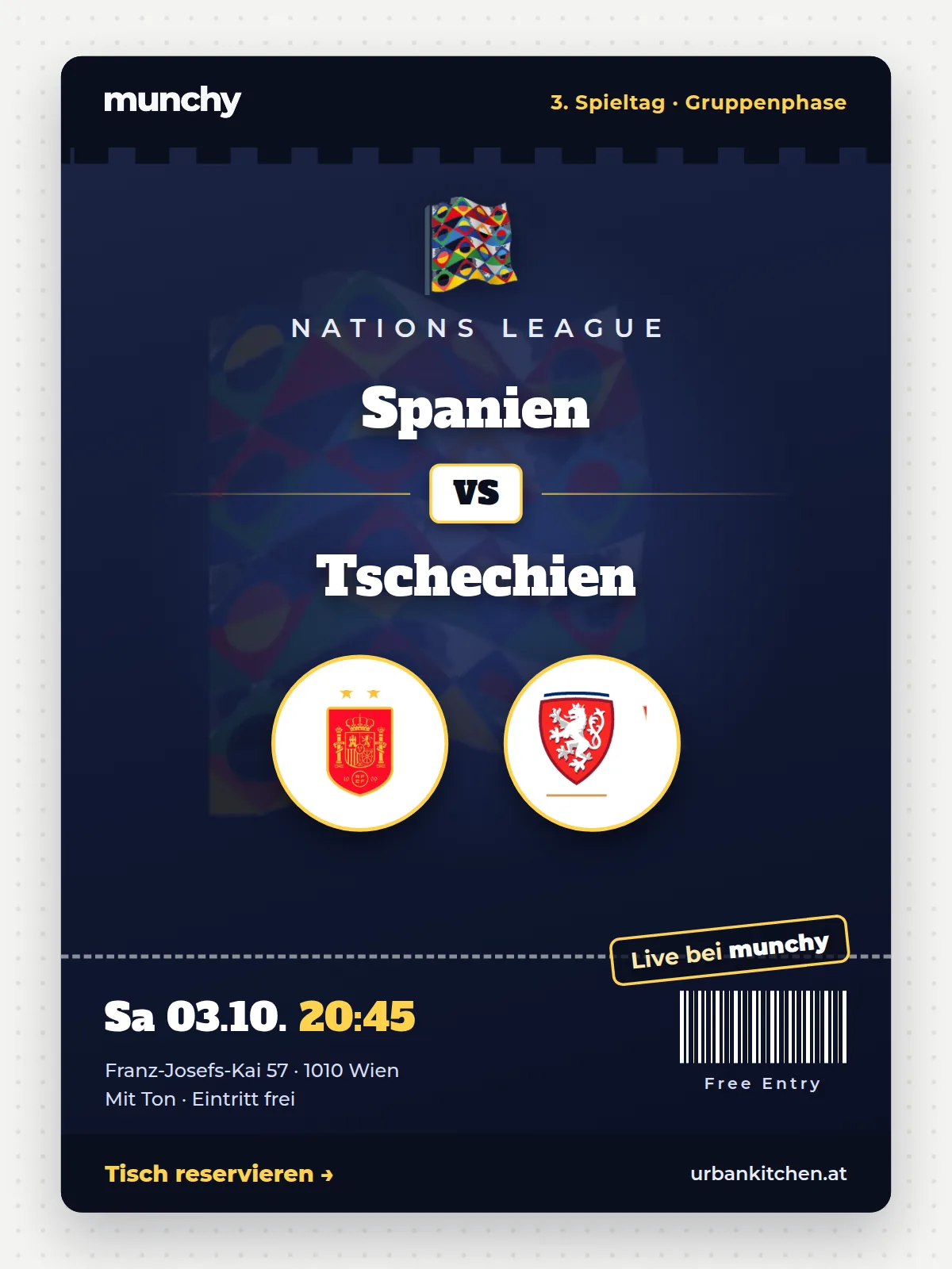 Eventposter Spanien &ndash; Tschechien