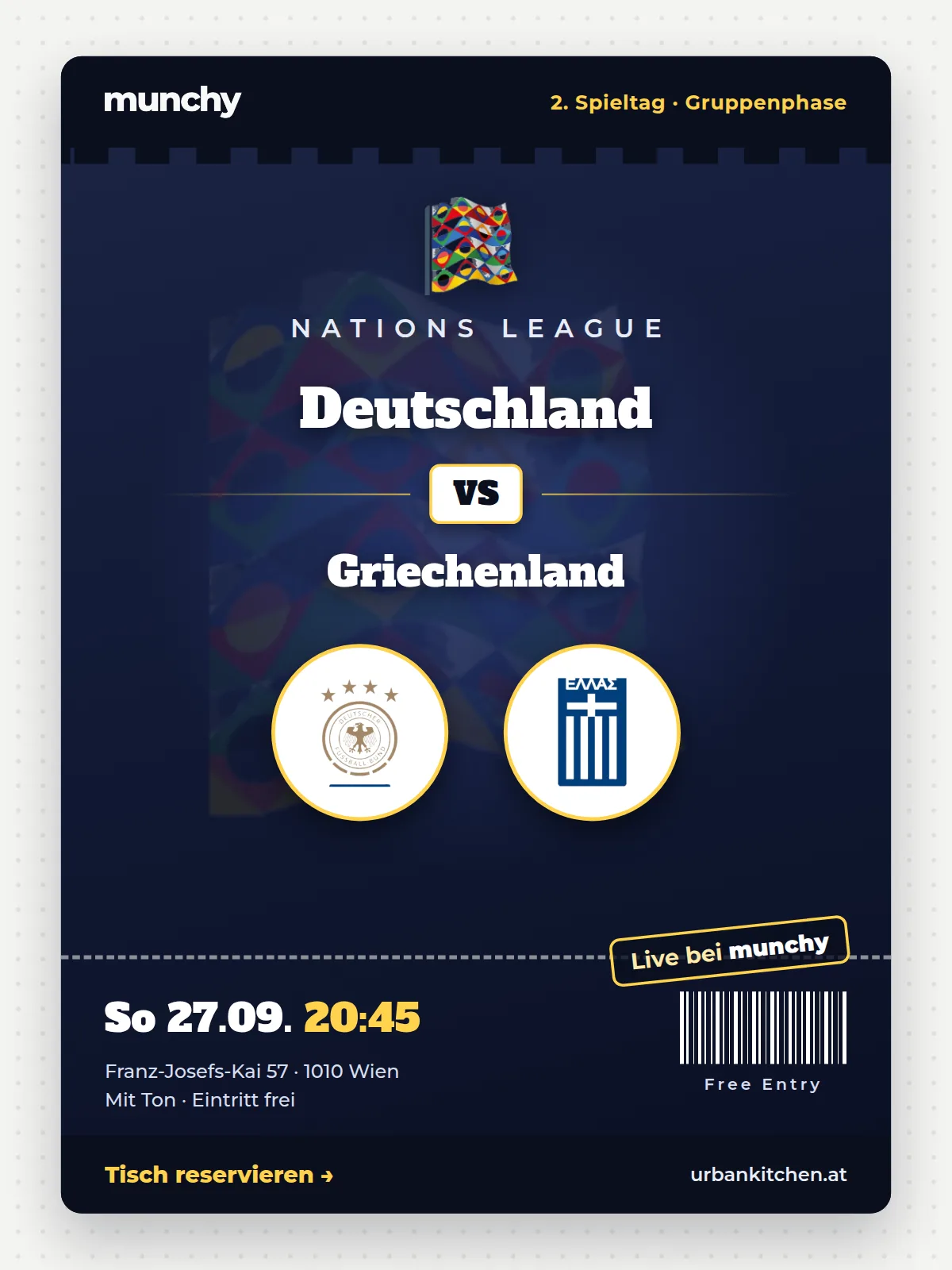 Eventposter Deutschland &ndash; Griechenland