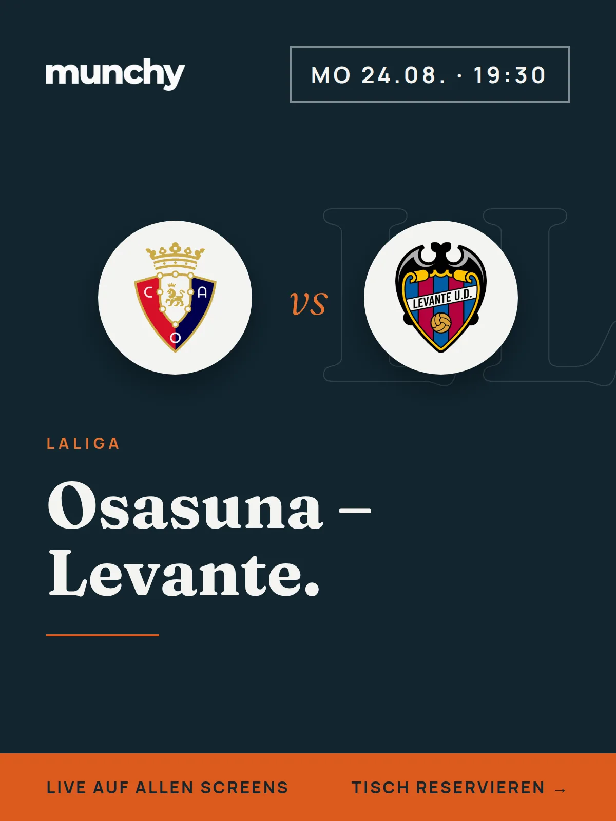 Eventposter Osasuna  Levante