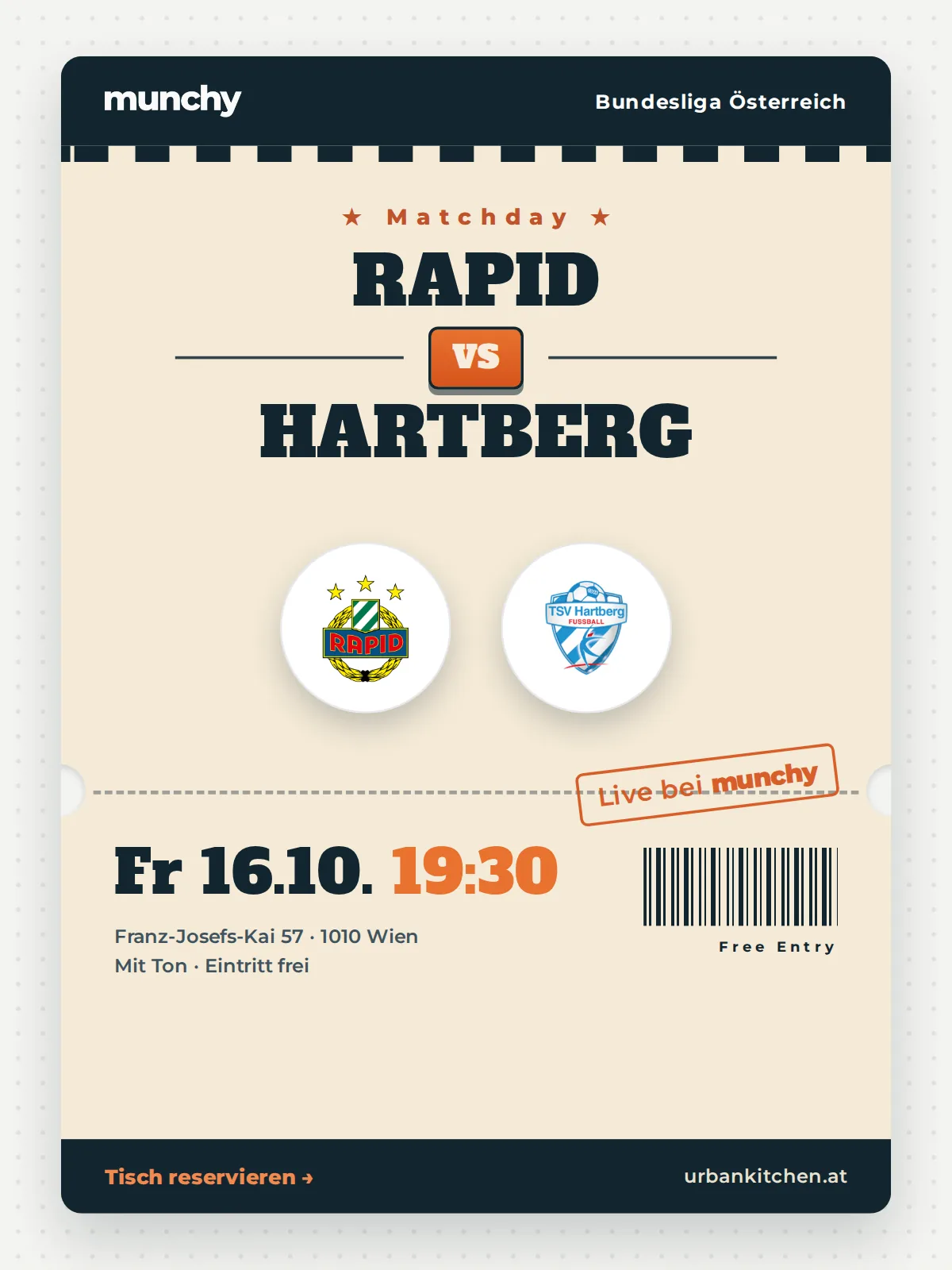 Event poster Rapid &ndash; Hartberg