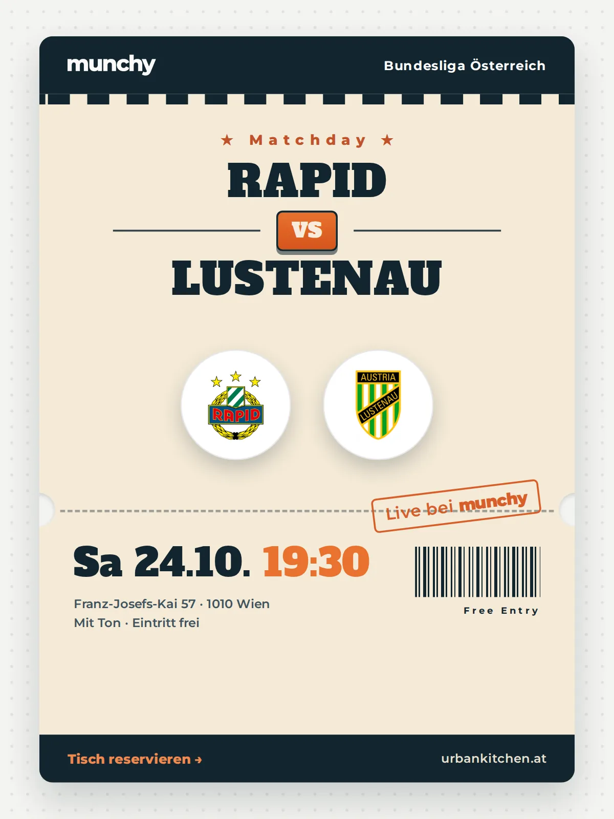 Event poster Rapid &ndash; Lustenau