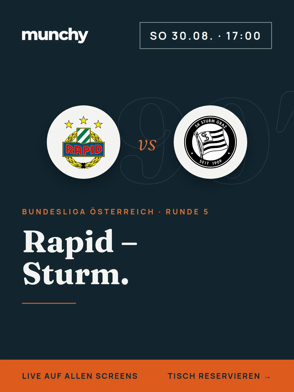 Eventposter Rapid  Sturm Graz