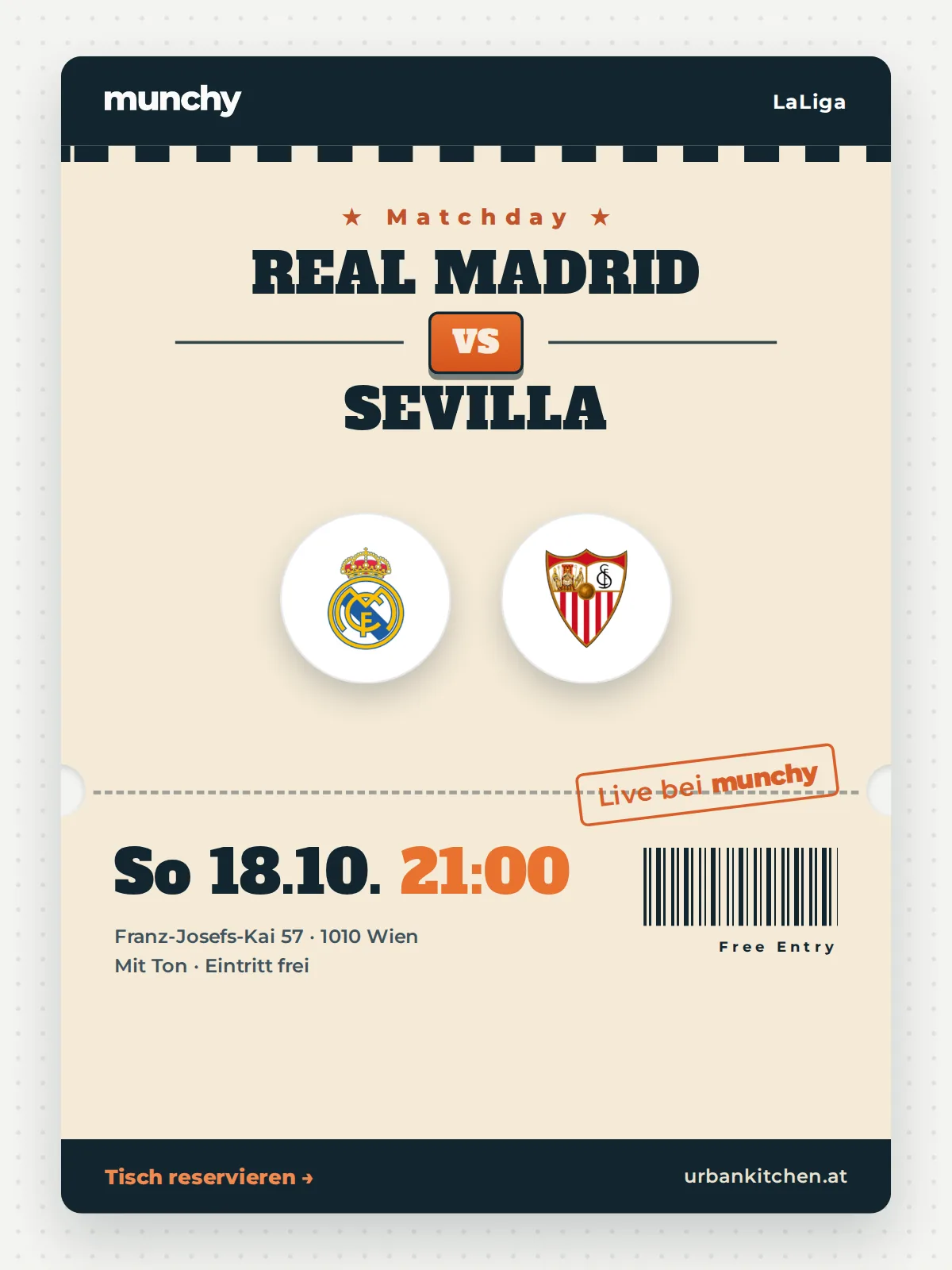 Event poster Real Madrid &ndash; Sevilla