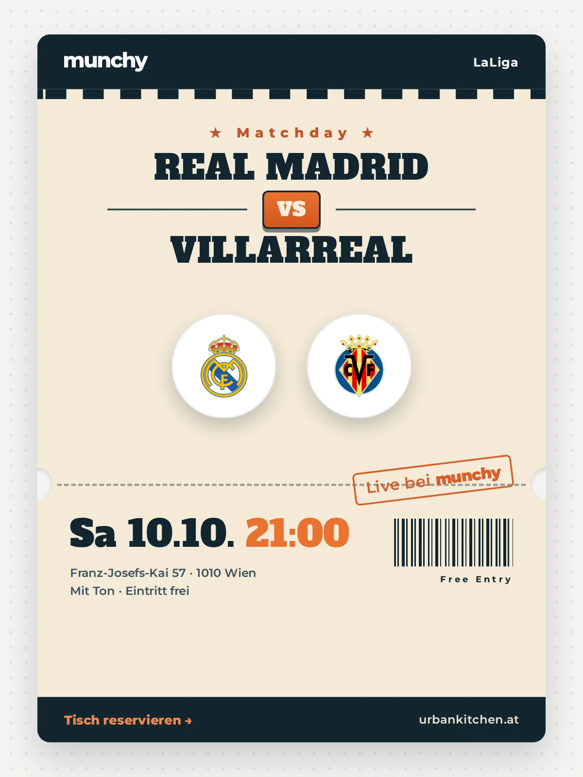 Event poster Real Madrid &ndash; Villarreal