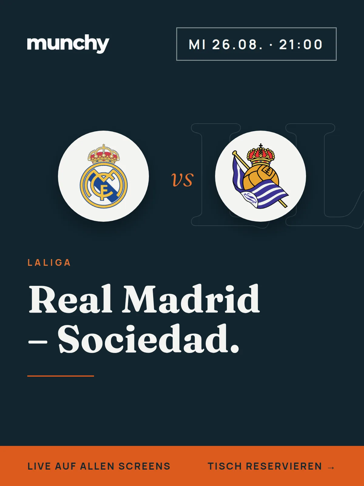 Eventposter Real Madrid  Real Sociedad