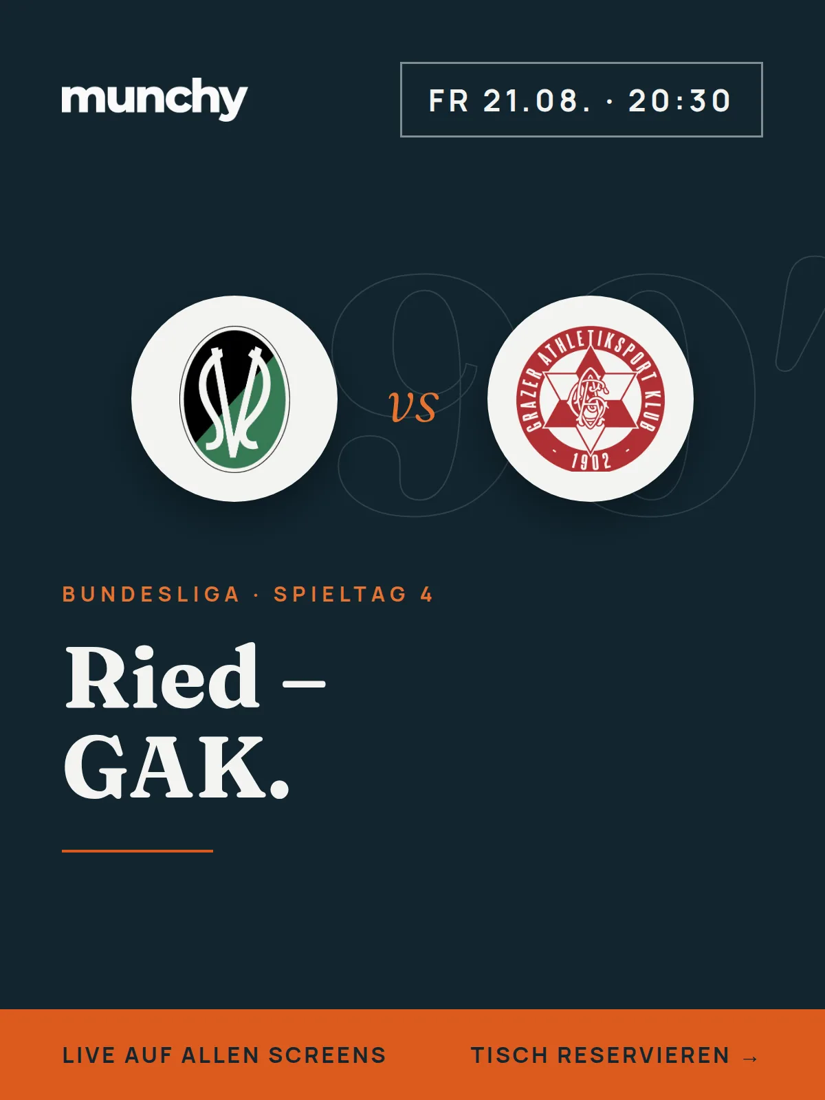 Eventposter Ried gegen GAK
