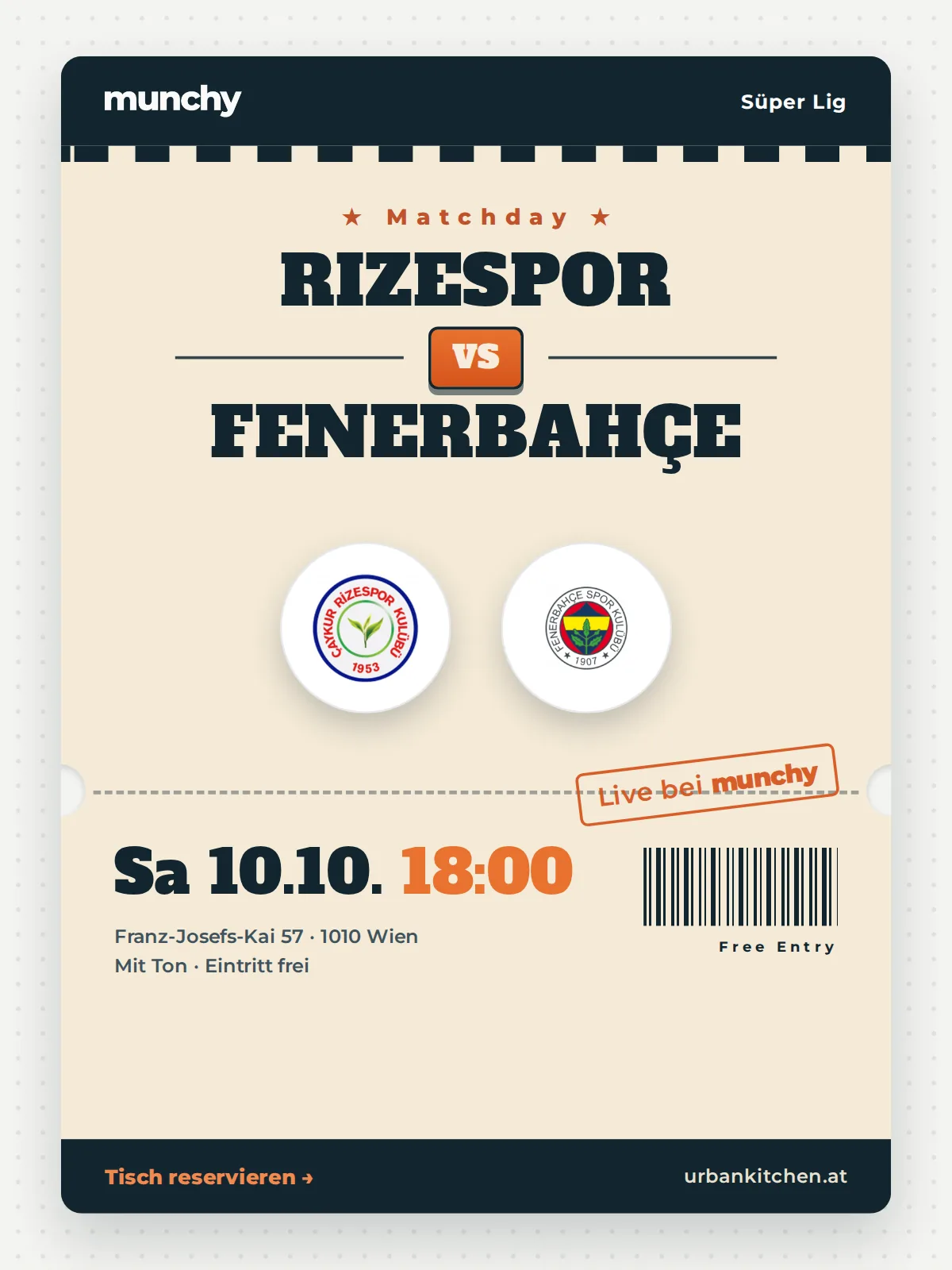 Event poster Rizespor &ndash; Fenerbah&ccedil;e